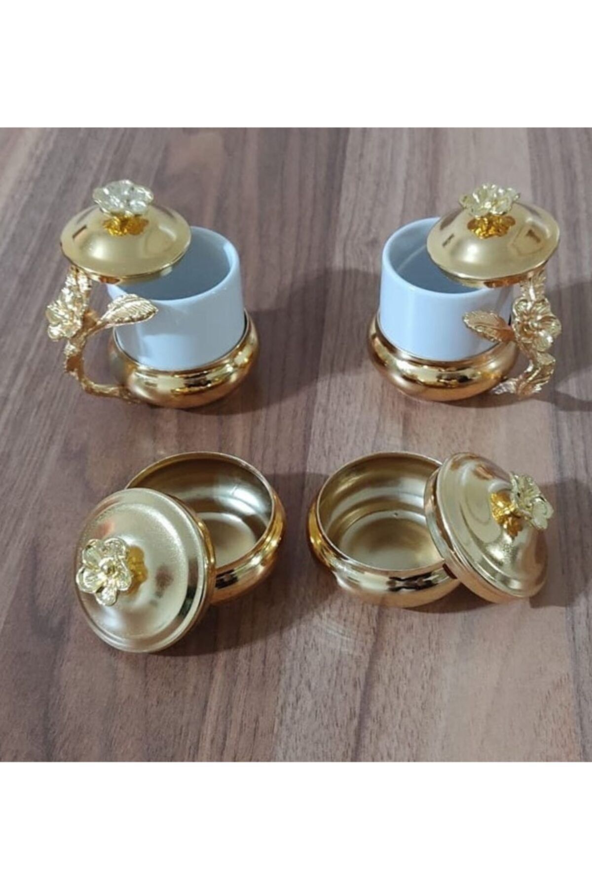 Aker Hediyelik Damat Kahvesi Damat Fincanı Takımı Söz Isteme Gold Kahve Fincanı Takımları Setleri