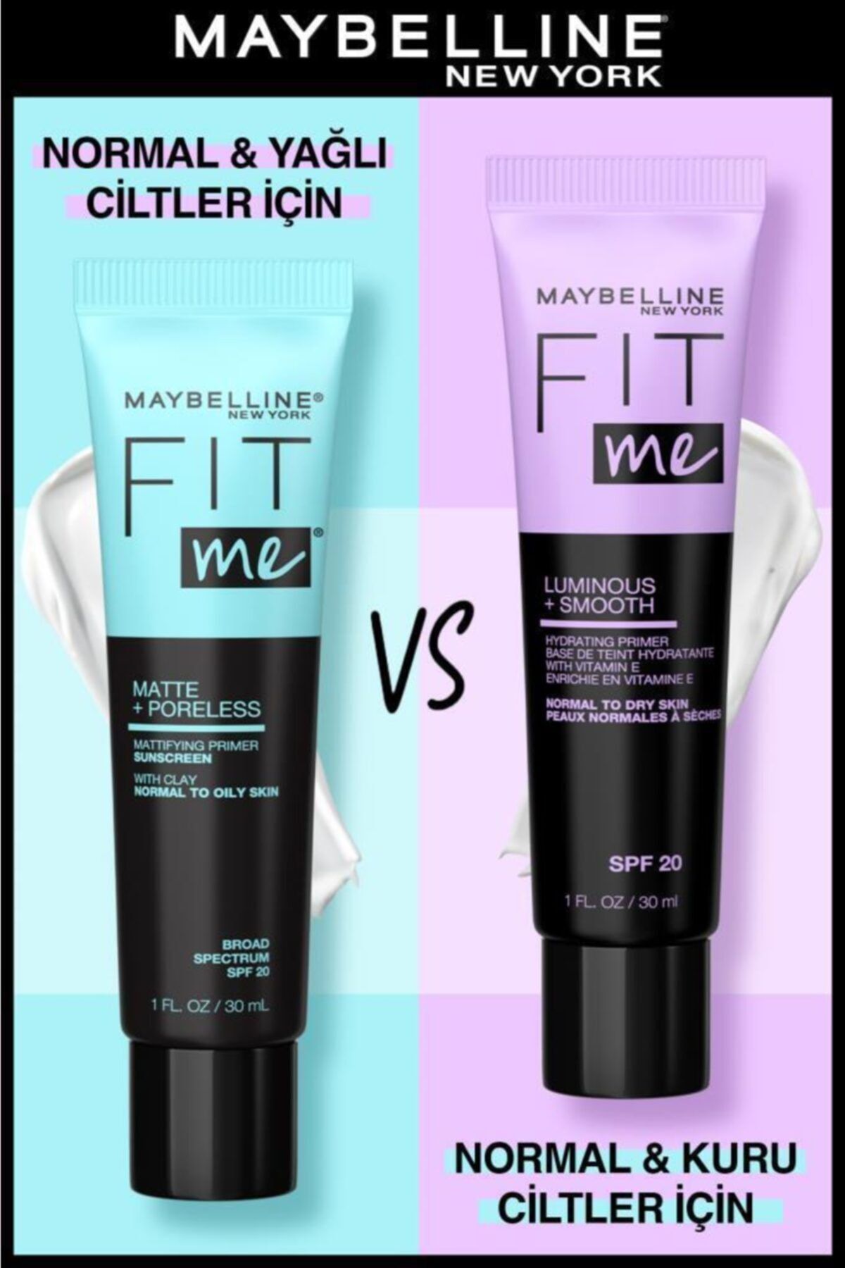 Fit Me Matte & Poreless Matlaştırcı Makyaj Bazı_5