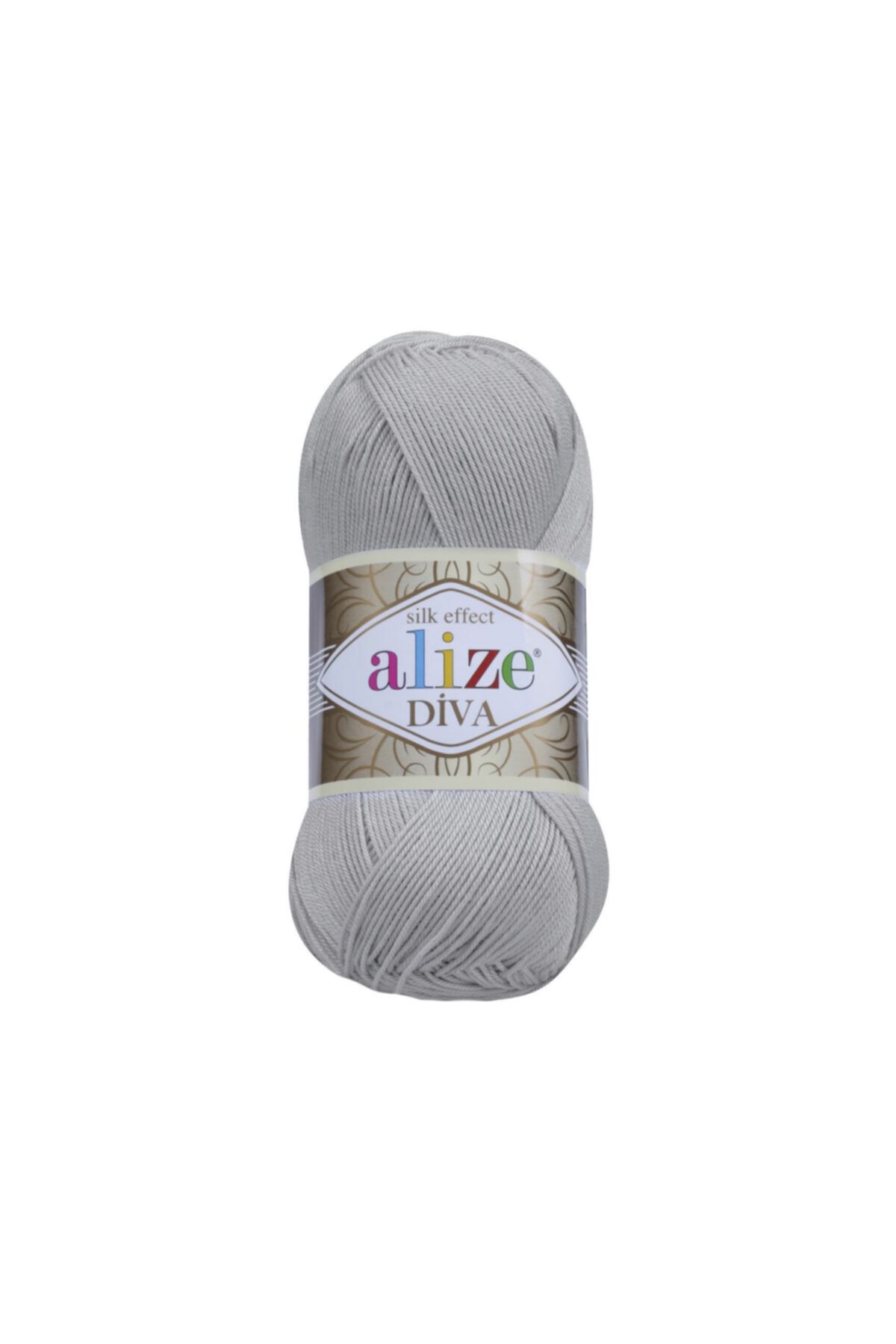 Alize Silky Effect Diva El Örgü Ipi Yumak Gri 355