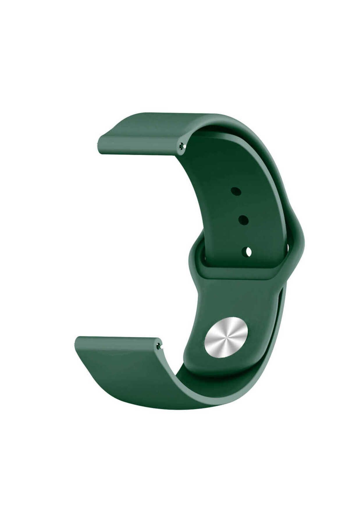 MAB Galaxy Watch 42mm KRD-11 20mm Uyumlu Zore Kordon Koyu Yeşil