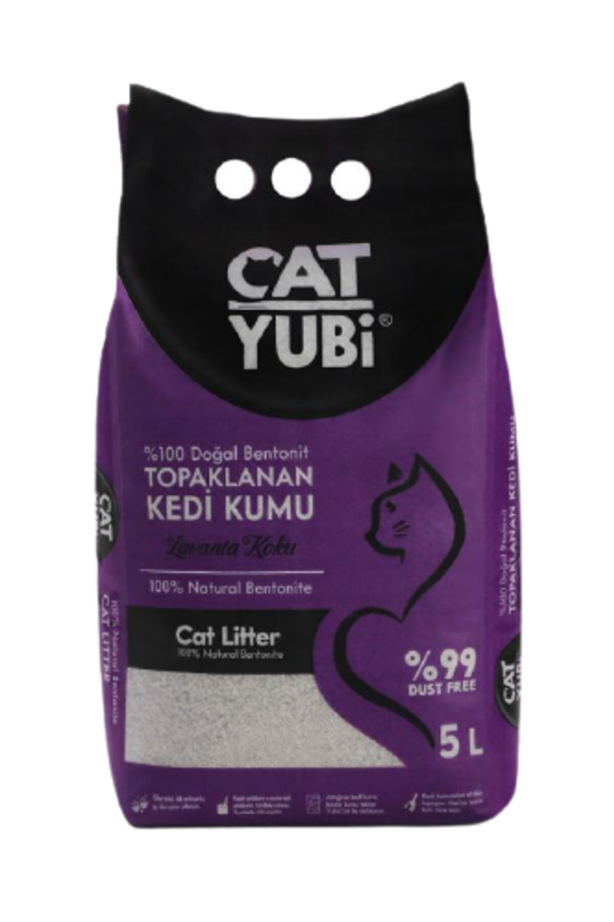 Cat Yubi Lavanta Serisi Premium Bentonit Kedi Kumu 5 Litre Fiyatı