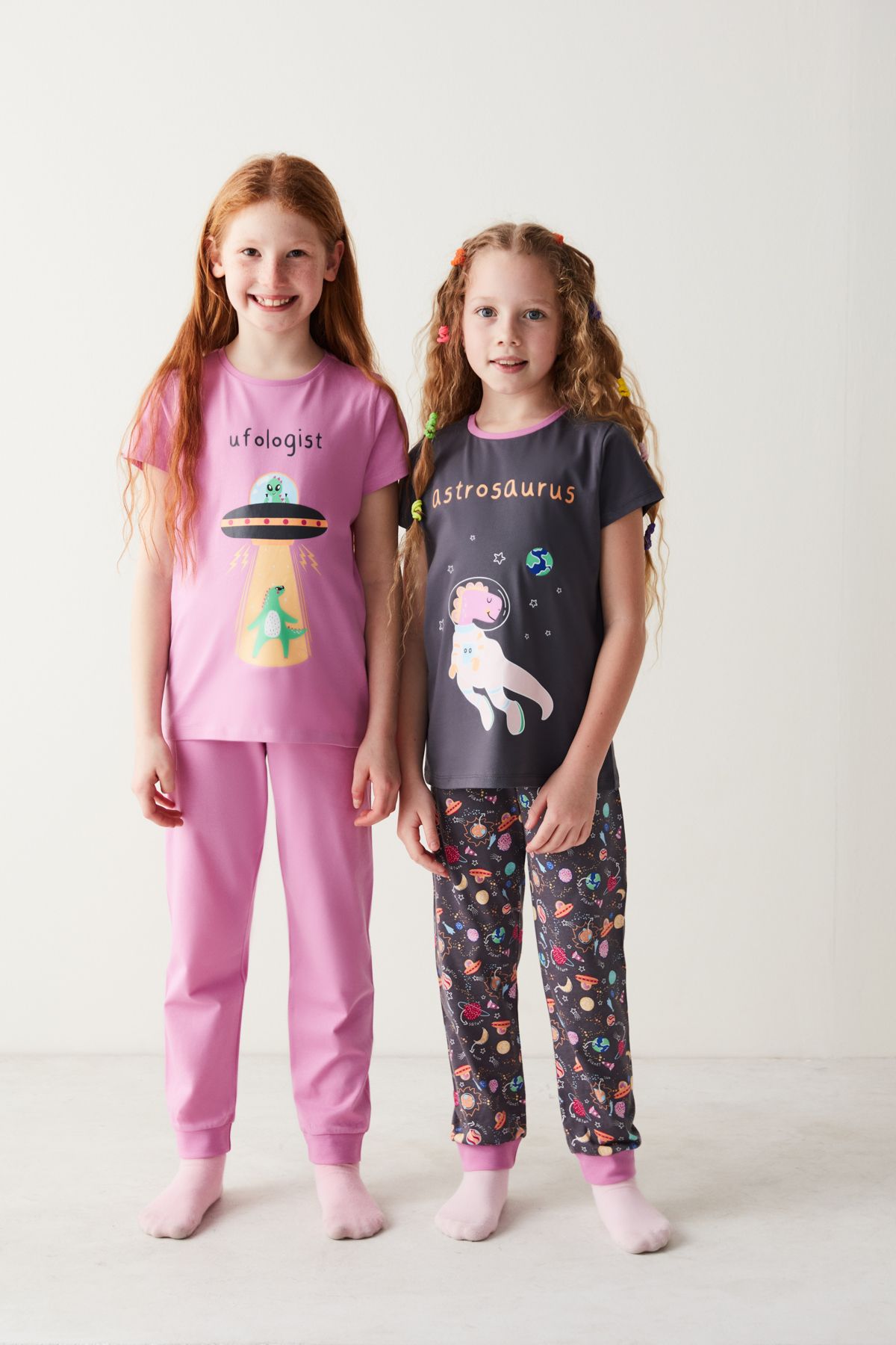Penti Kız Çocuk Ufo Desenli 2li Pijama Takımı