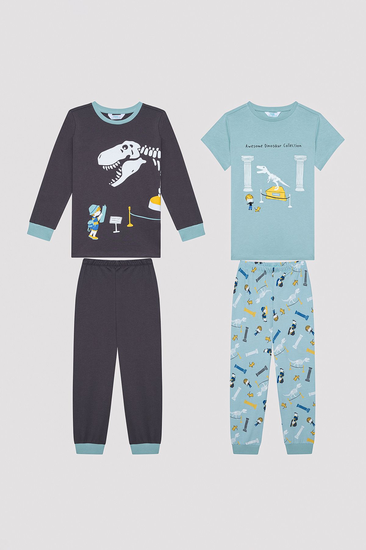 Penti Erkek Çocuk Skeleton Çok Renkli 2li Pijama Takımı