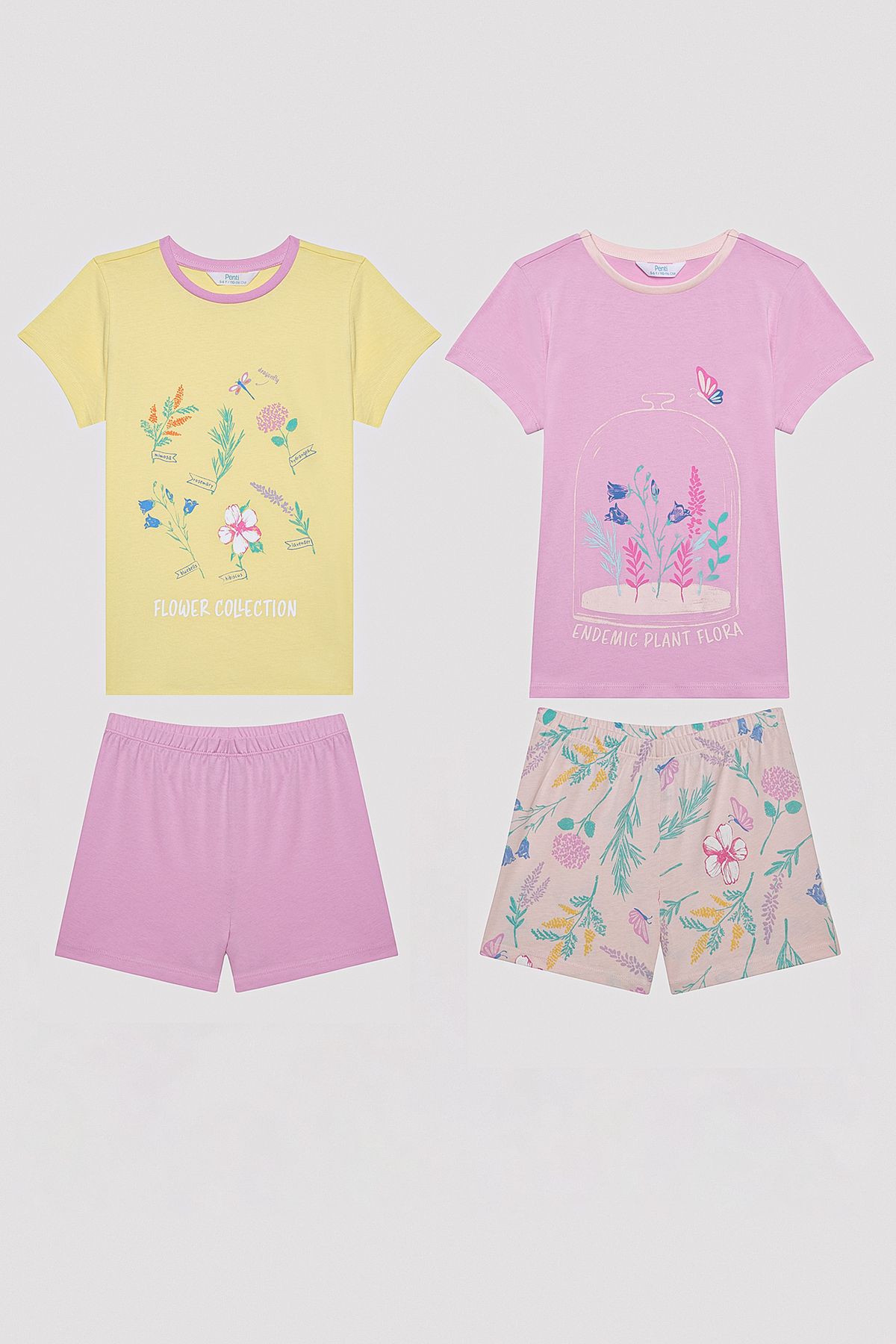 Penti Kız Çocuk Endemic Çok Renkli 2li Pijama Takımı