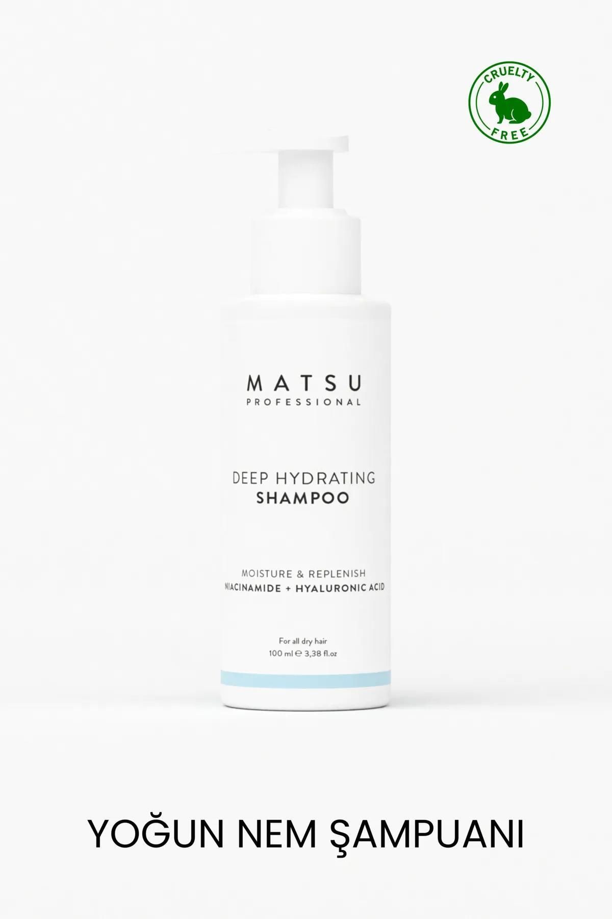 MATSU Deep Hydrating Kuru Saçlar Için Yoğun Nemlendirici Şampuan 100ml