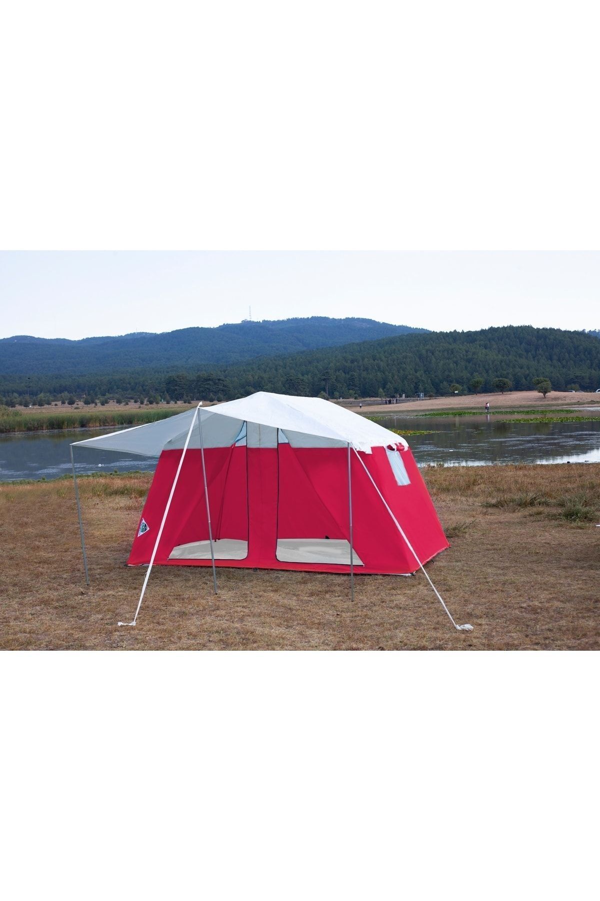 NIDAGE Ultra hafif İki Odalı İmperteks Kamp Çadırı Pembe Kamp 15+ Kg 250 x 350 Yaz Dikdörtgen Pembe 4 Kişi