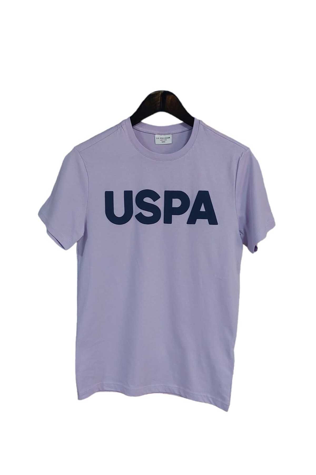 U.S. Polo Assn. ERKEK   BİSİKLET YAKA BASKILI  T-SHİRT