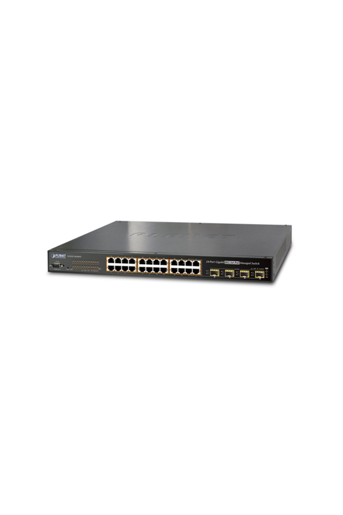 Planet IPv6 Managed 24-Port 802.3at PoE+ Gigabit Ethernet Switch + 4-Port Shared SFP (440W)
