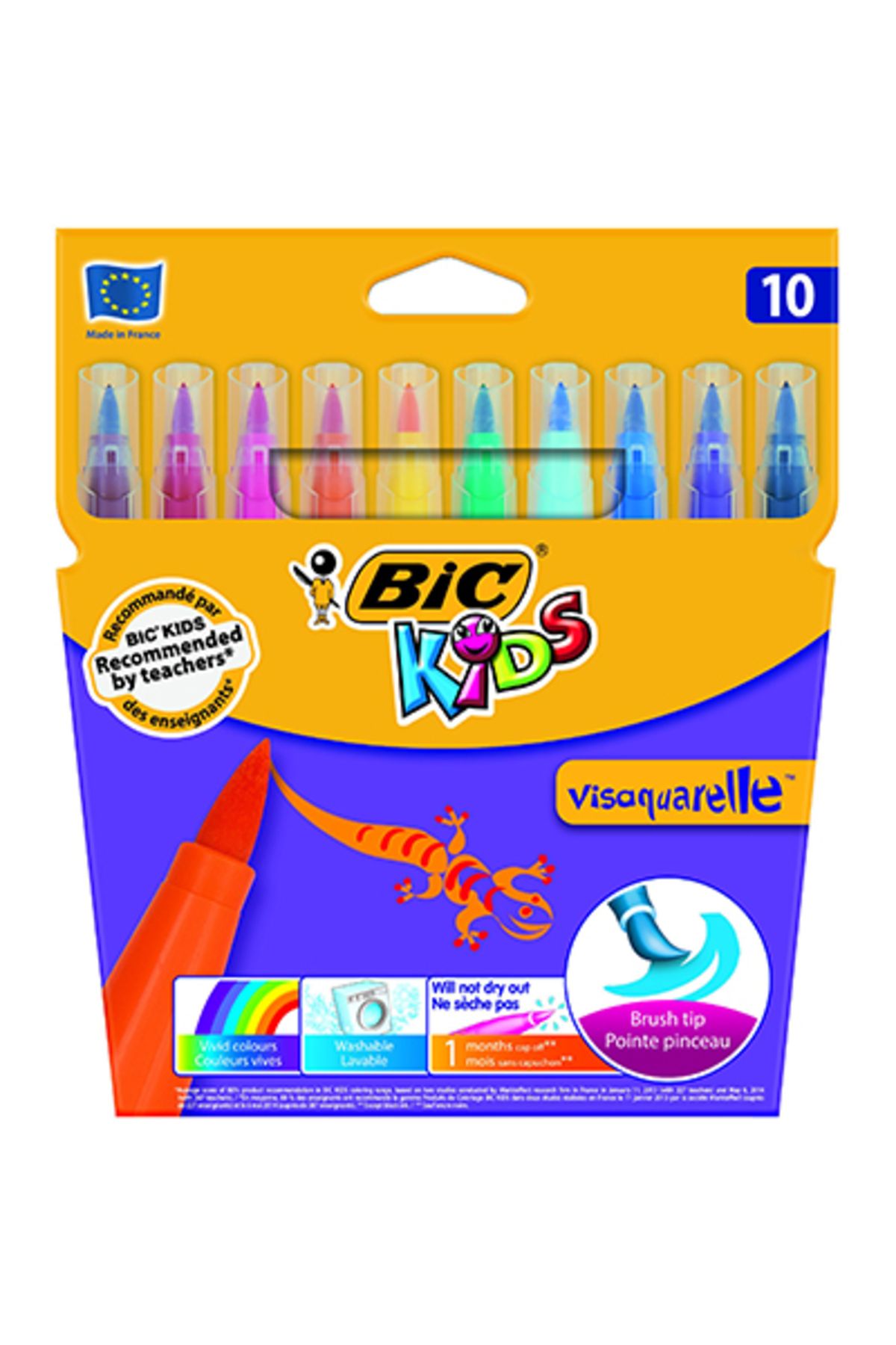 Bic Vısa 10 Lu Fırça Uçlu Keçeli Kalem 8289641