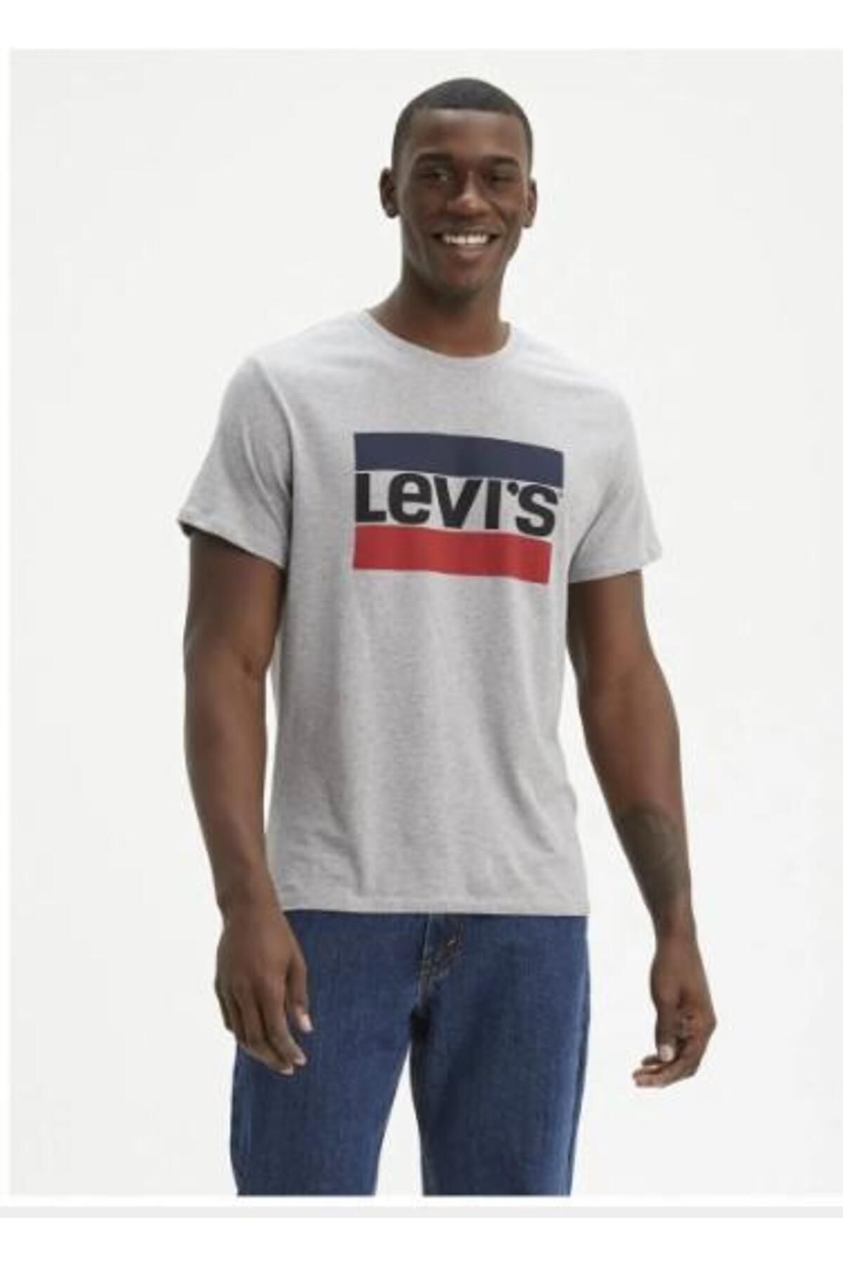 Levi's Levis Erkek Logo Gri Tshirt A6335-0000