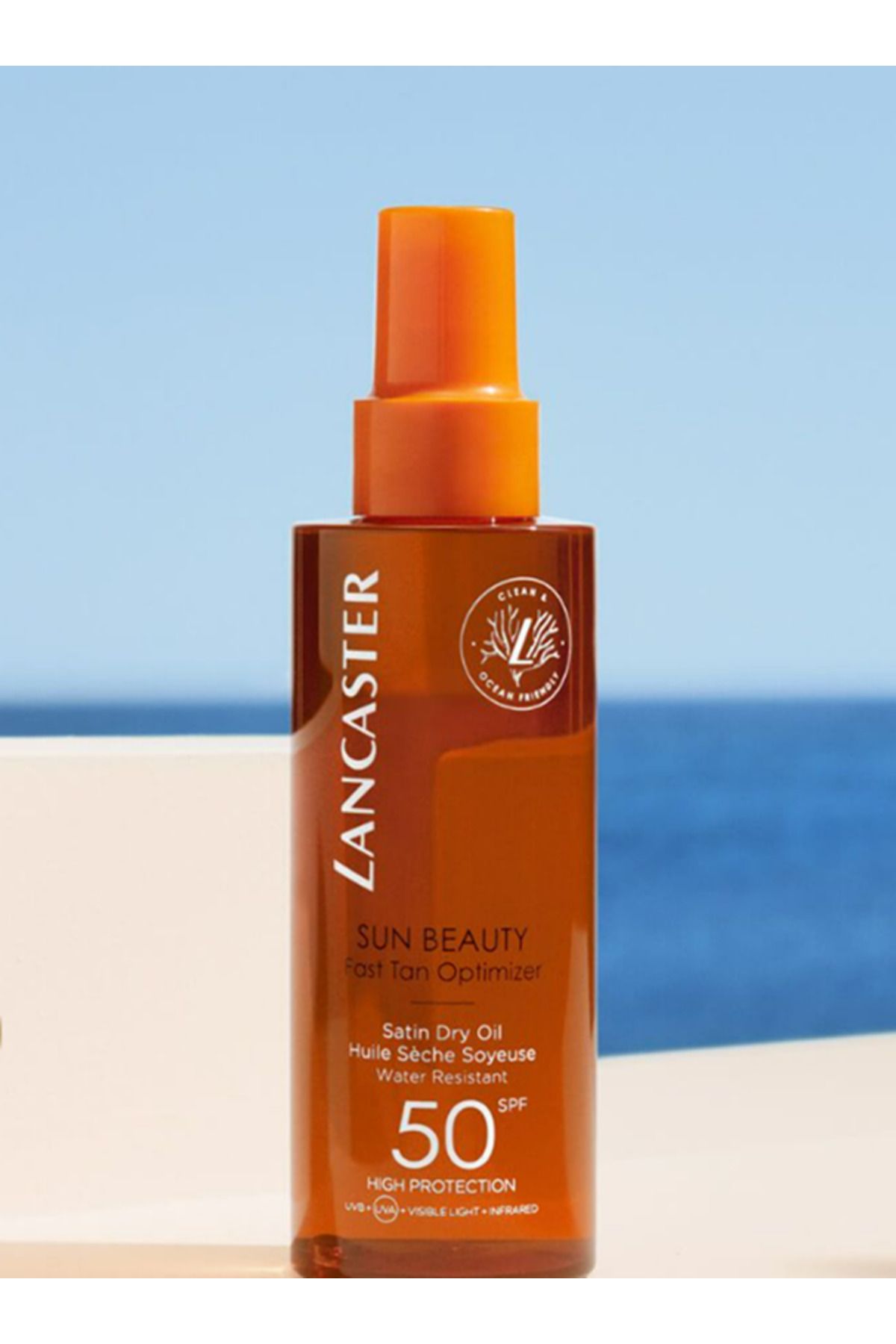 Lancaster SUN BEAUTY FAST TAN OPTİMİZER Saten Kuru Yağ SPF50