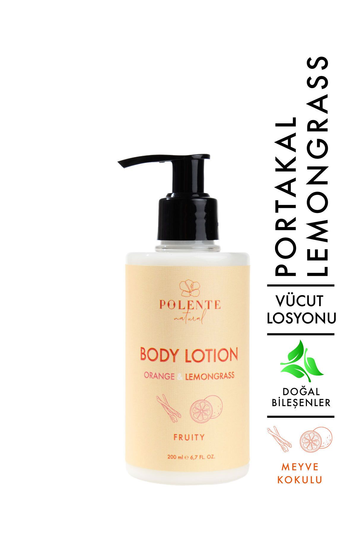Polente Natural Vücut Losyonu- Portakal & Limon Otu