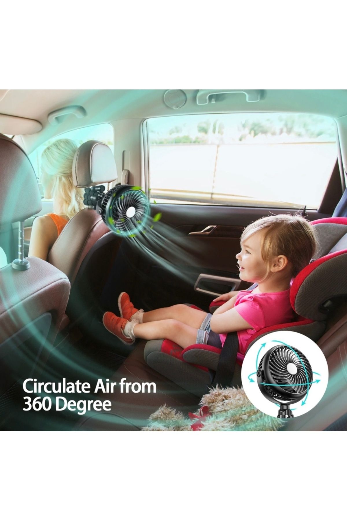 Amacool Fan Soğutucu Serinletici Mini Vantilatör Taşınabilir Bebekler Ve Büyükler Için Usb Şarjlı (5000 MAH)