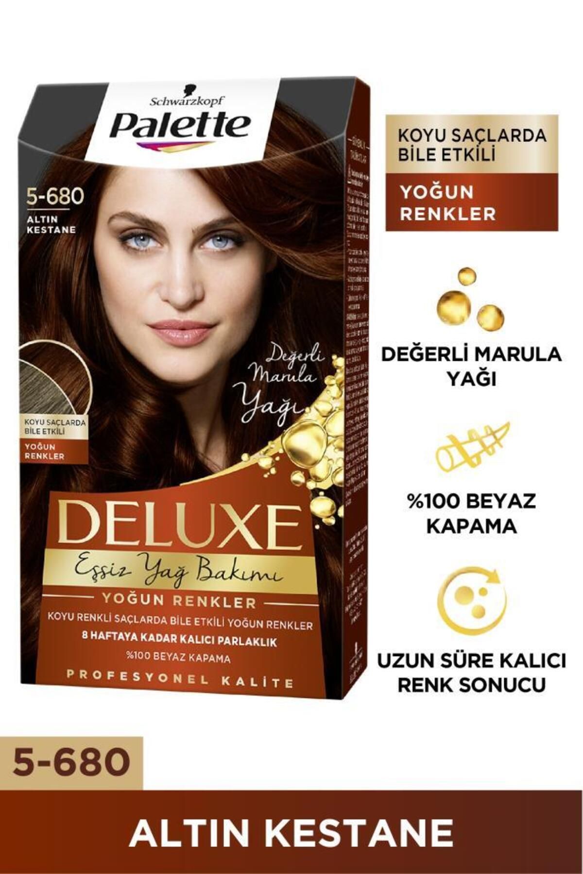 Palette Deluxe 5-680 Altın Kestane Saç Boyası