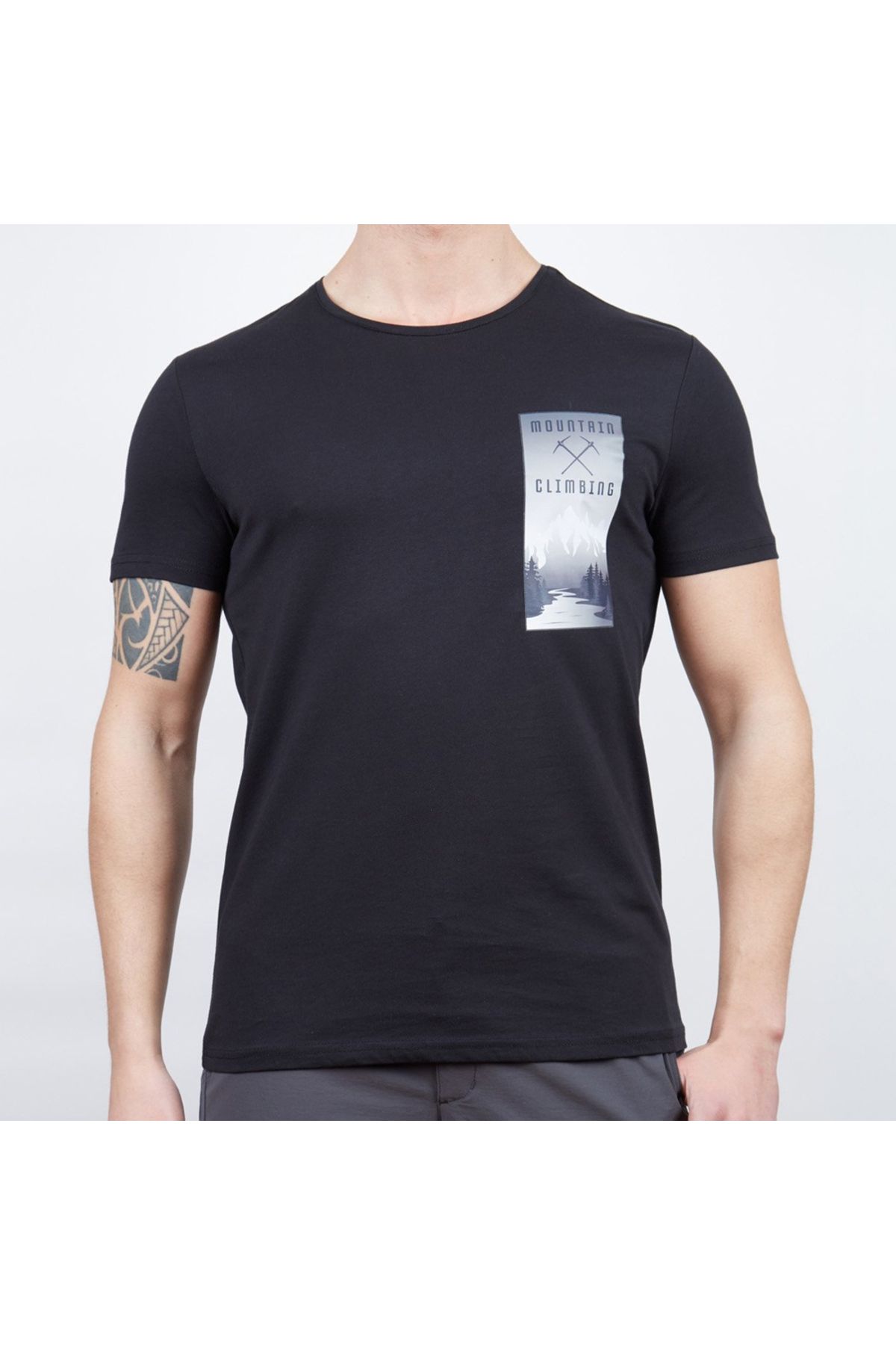 Alpinist Lex Erkek T-shirt Siyah S (600606)