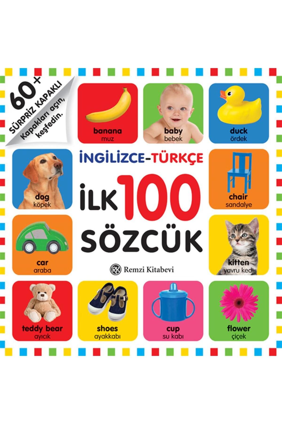 Remzi Kitabevi Sürpriz Kapaklı I?ngilizce Türkçe I?lk 100 Sözcük
