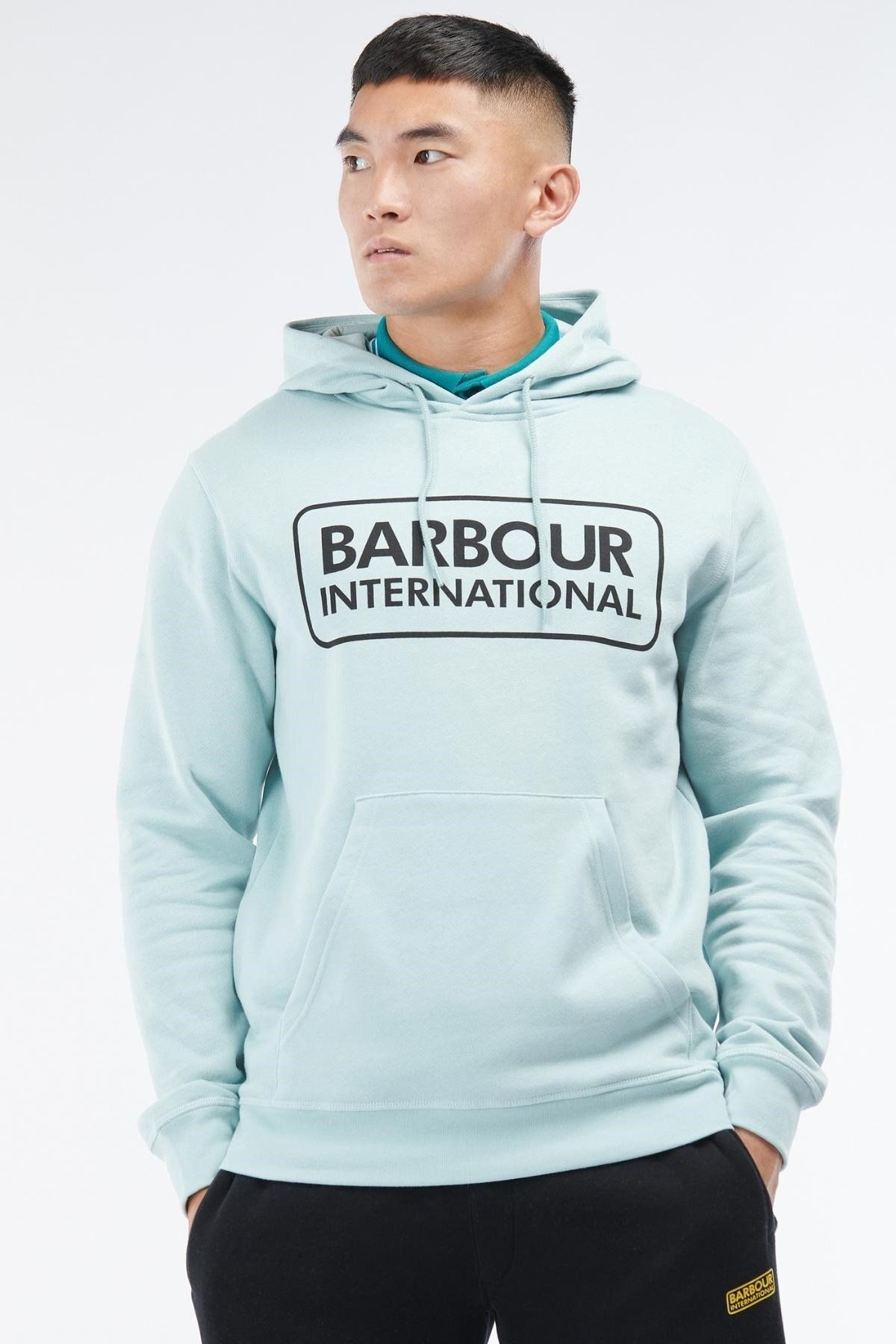 Barbour B.ıntl Pop Kapşonlu Sweatshirt Aq32 Pastel Spruce