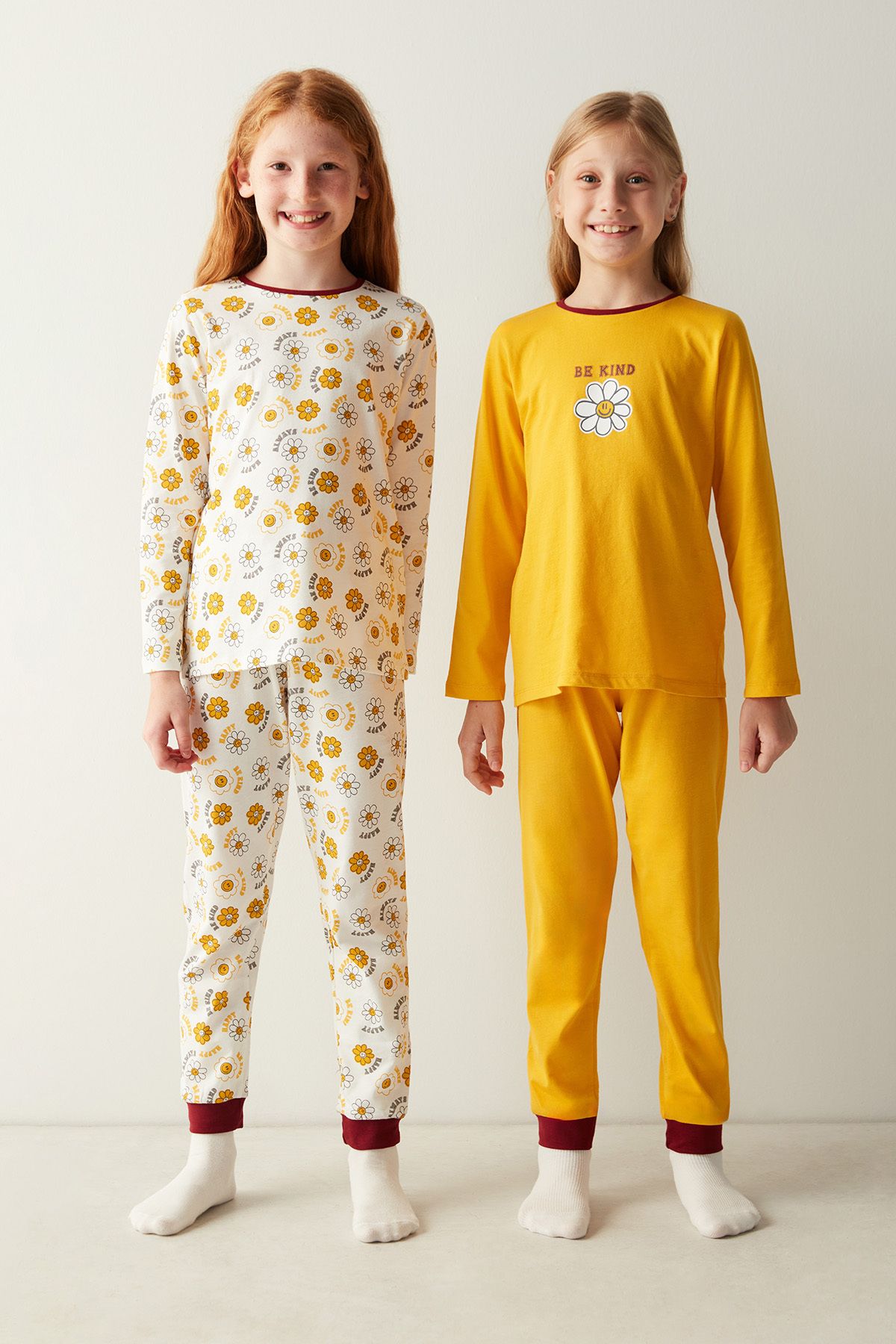Penti Kız Çocuk Be Kind Ck Uzun Kollu 2'li Pijama Takımı