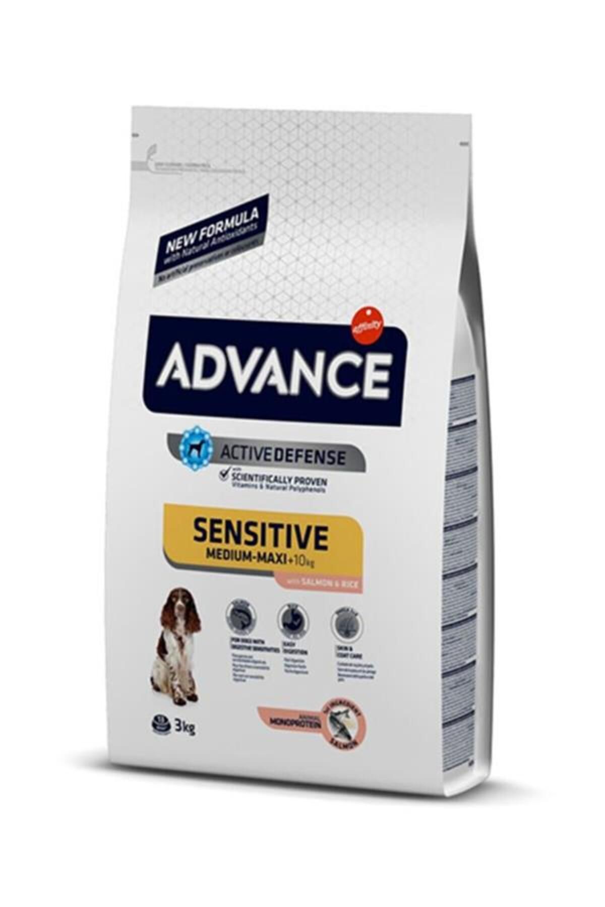 Advance Somonlu Ve Pirinçli Sensitive (HASSAS) Yetişkin Köpek Kuru Maması 3 Kg