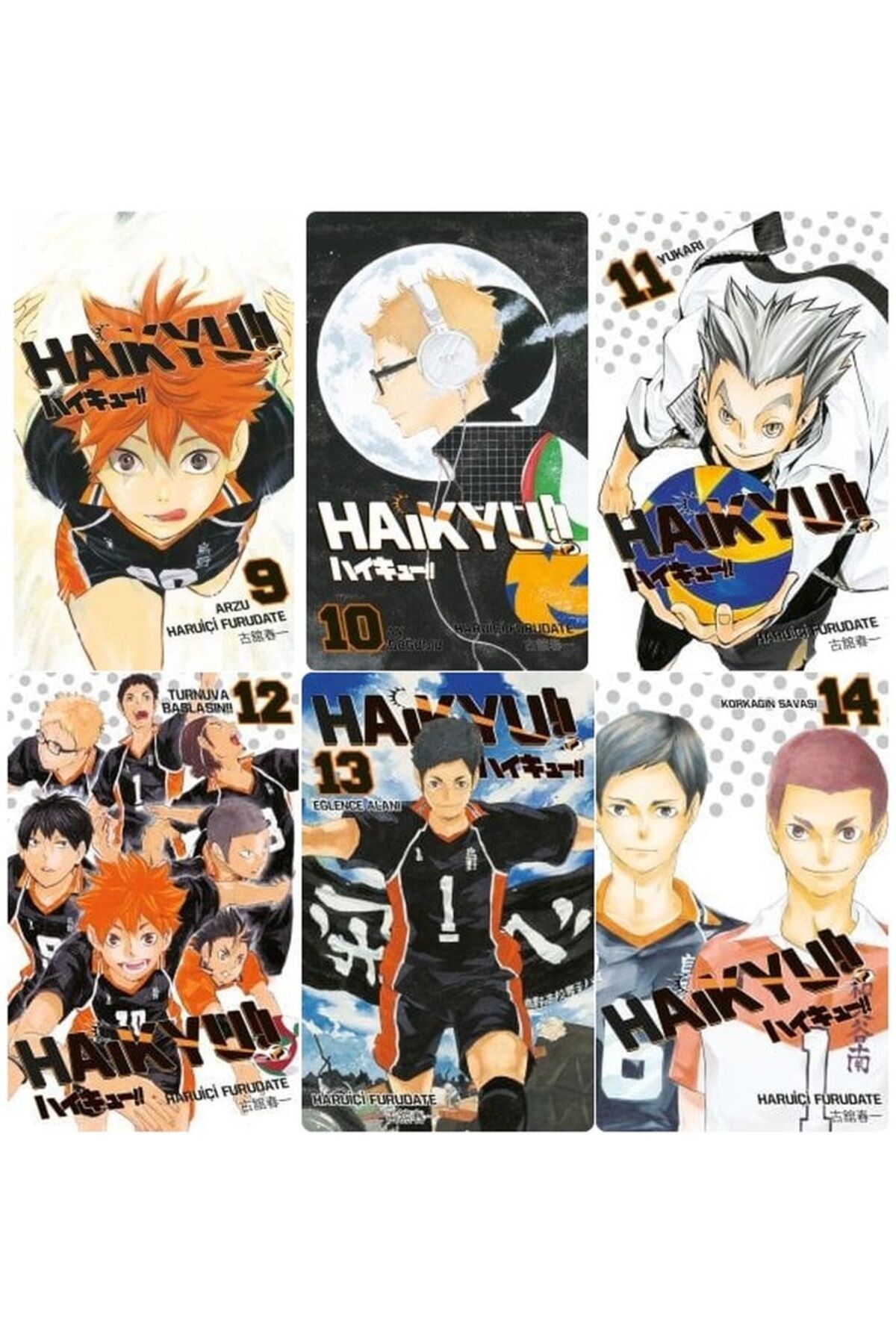Gerekli Şeyler Yayıncılık Haikyu!! 9-10-11-12-13-14 manga seti (6 kitap)