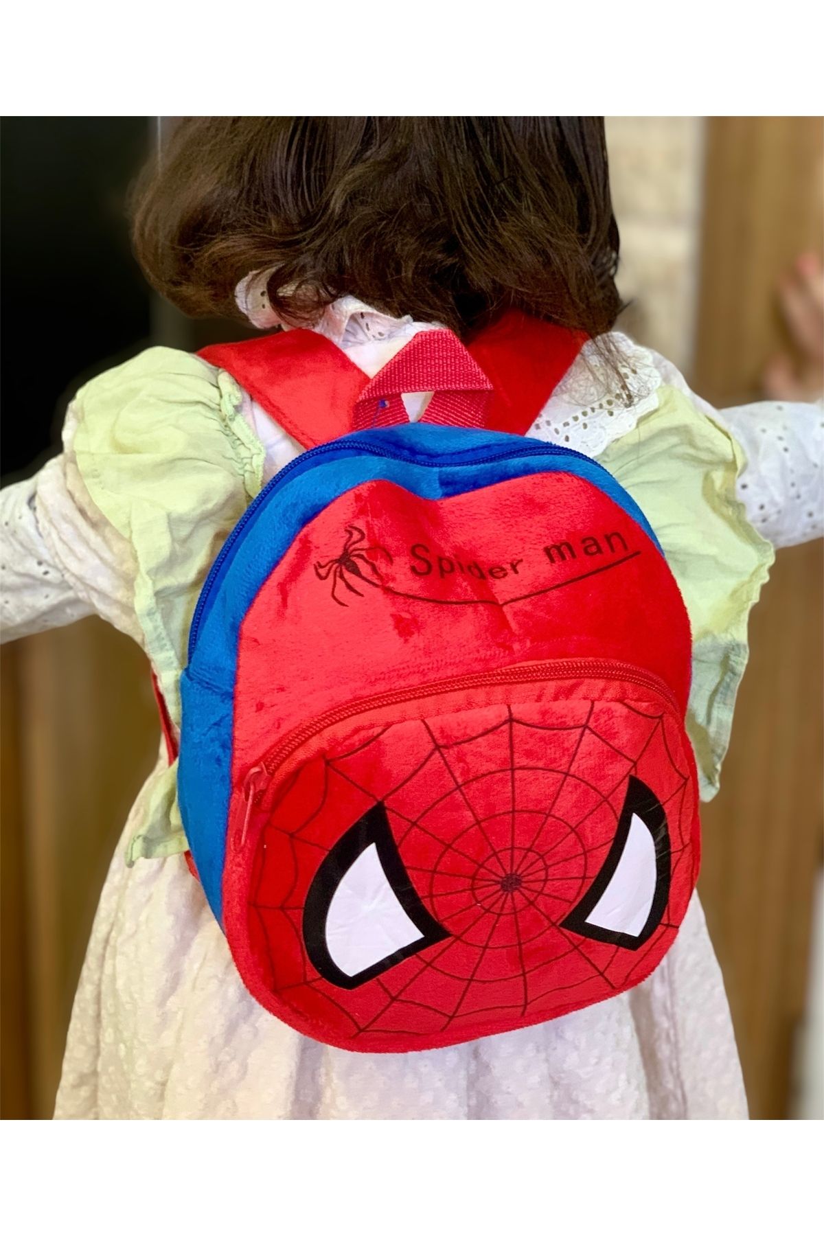 Meyra Accessories yeni model karakter figürlü pikhaçu spider man çocuk sırt çantası ana okul çantaları iki cepli