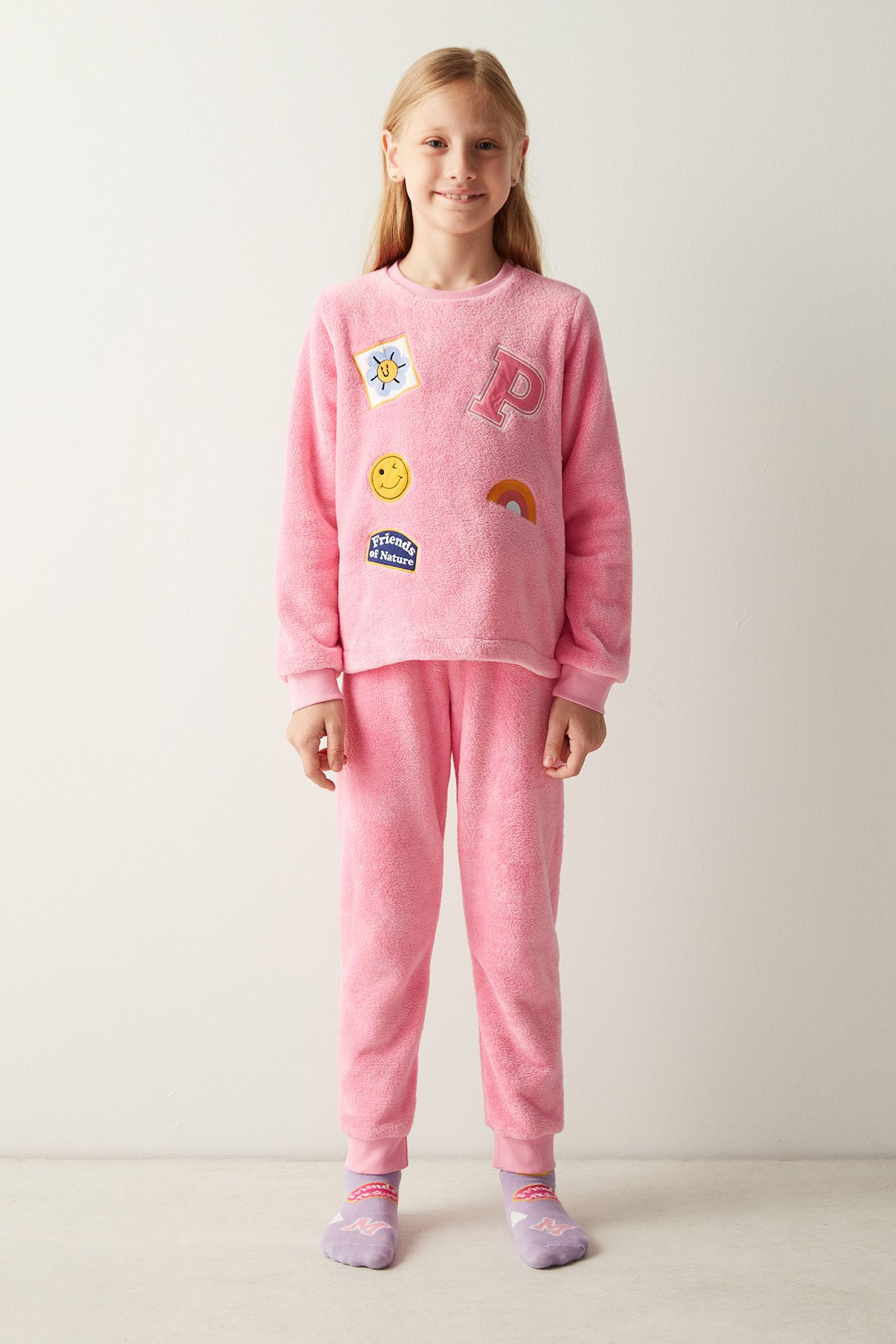 Penti Kız Çocuk Patch ES Uzun Kollu Pijama Takımı