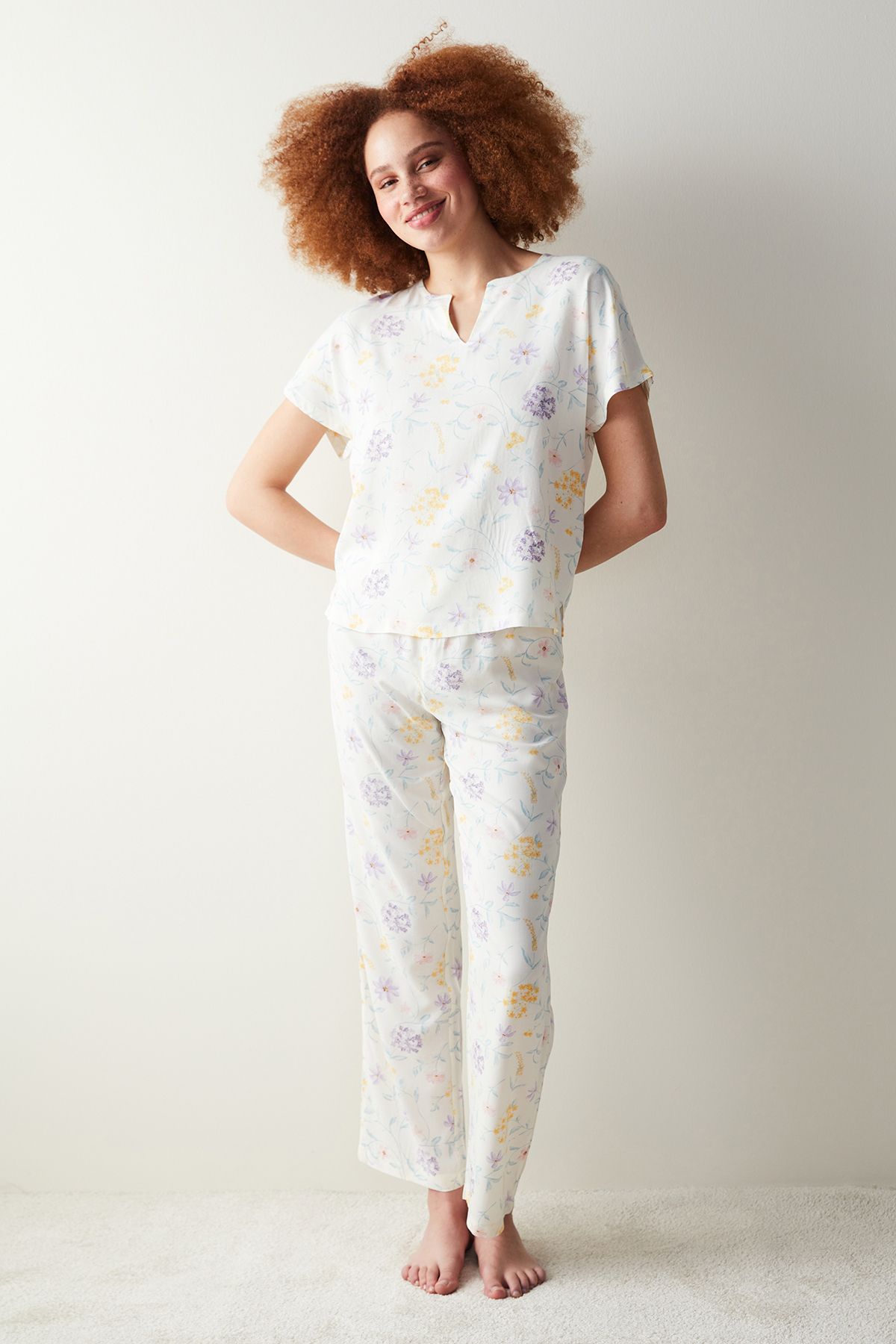 Penti Spring Dream Beyaz Pantolon Pijama Altı