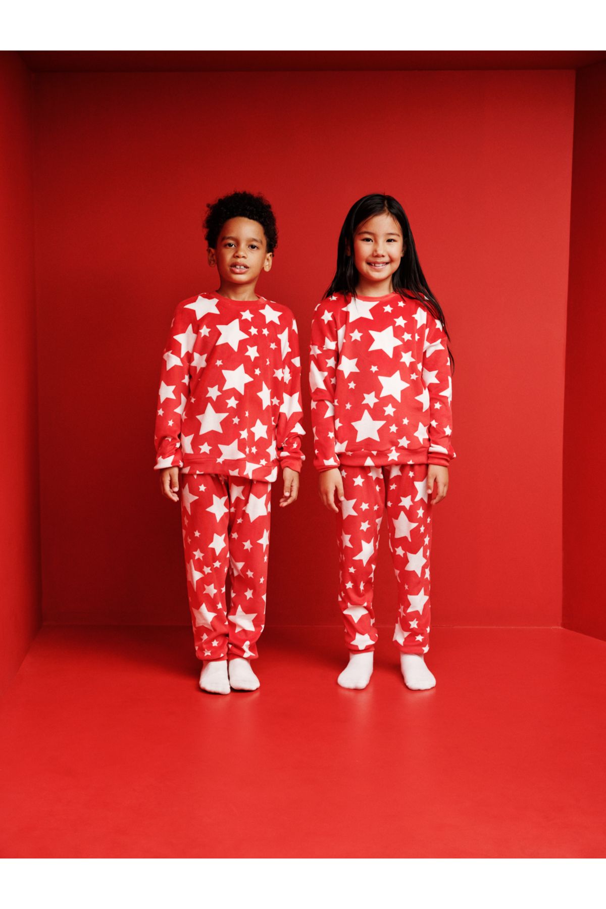 Penti Unisex Çocuk Celebrate Kırmızı Pijama Takımı