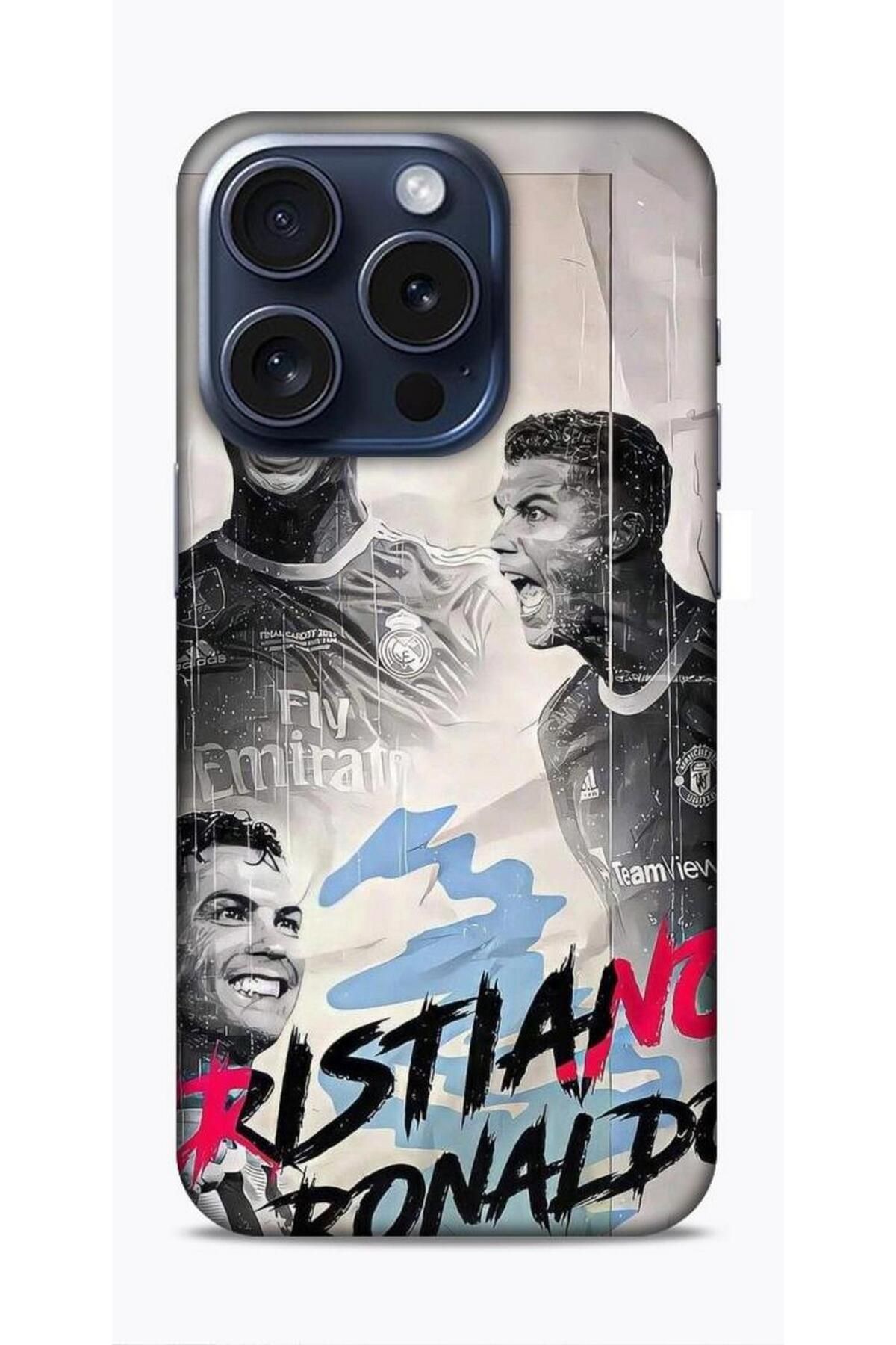 Lopard Apple iPhone 15 Pro Kılıf Players 17 Ronaldo Duvar Kağıdı Yumuşak Kılıf