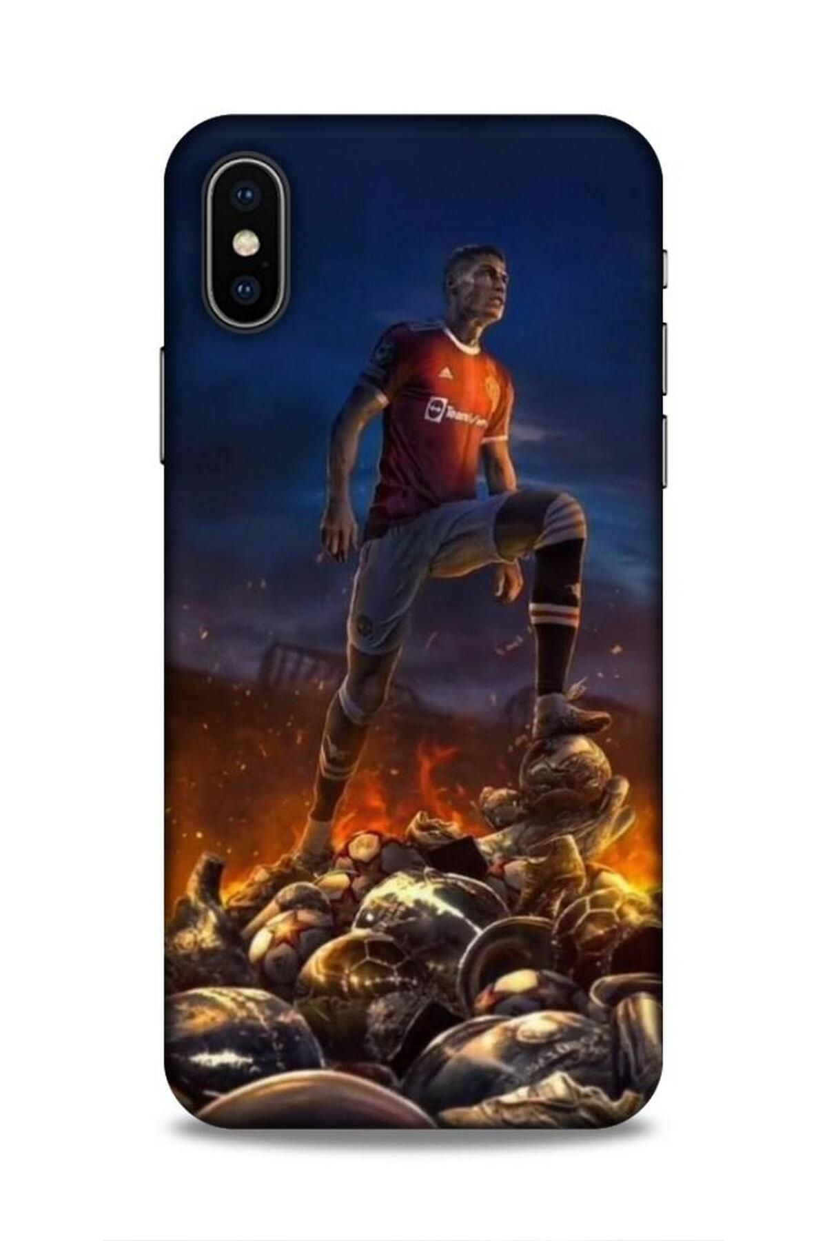 Lopard Apple iPhone X Kılıf Players 15 Ronaldo Poster Kalın Silikon