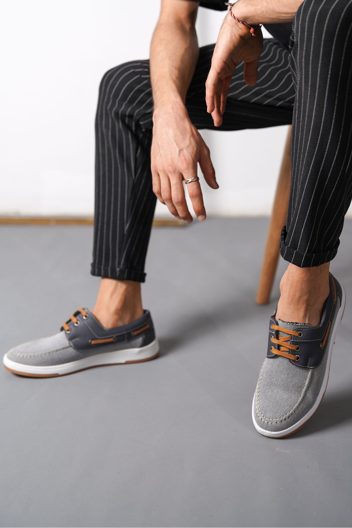 Daxtors Tokyo Günlük Ortopedik Terletmez Keten Erkek Klasik Ayakkabı