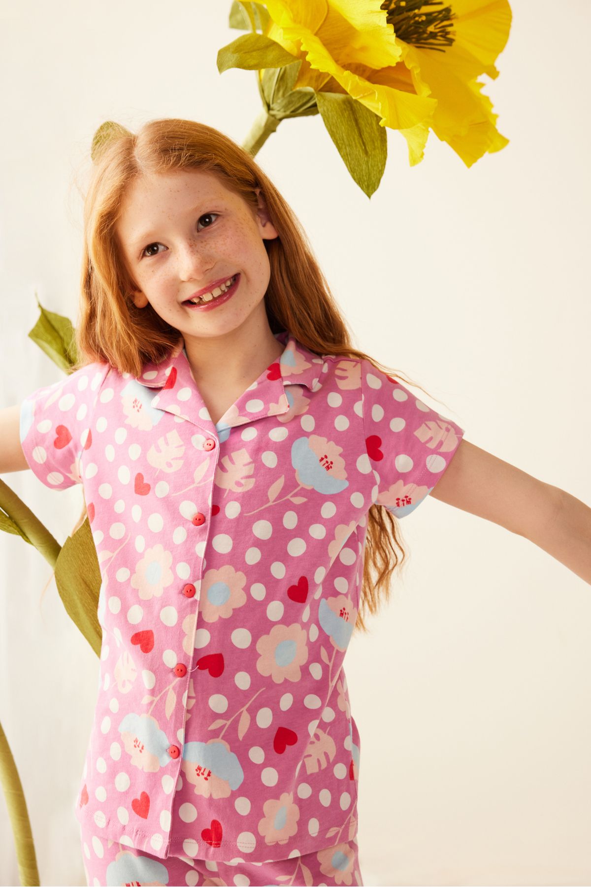 Penti Kız Çocuk Flower Pijama Takımı