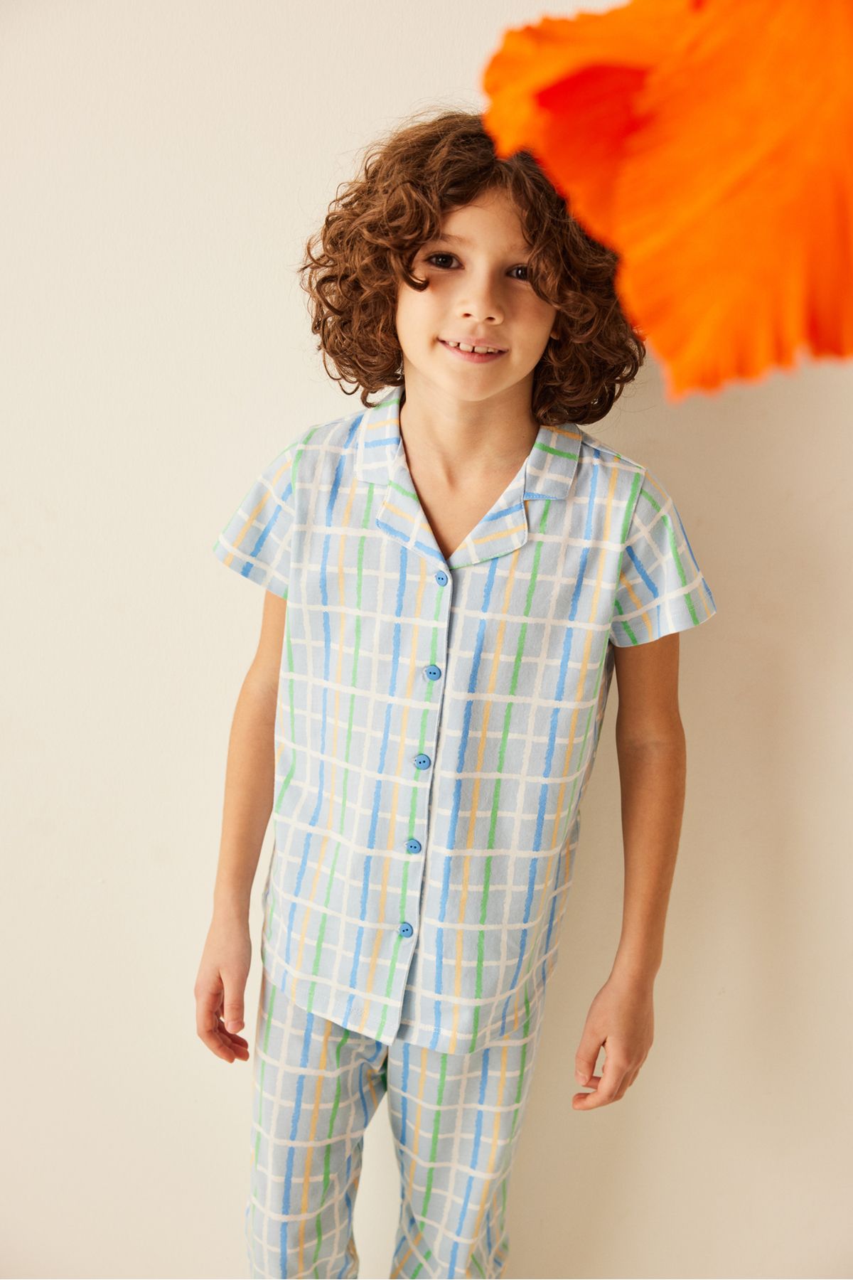 Penti Erkek Çocuk Checker Pijama Takımı