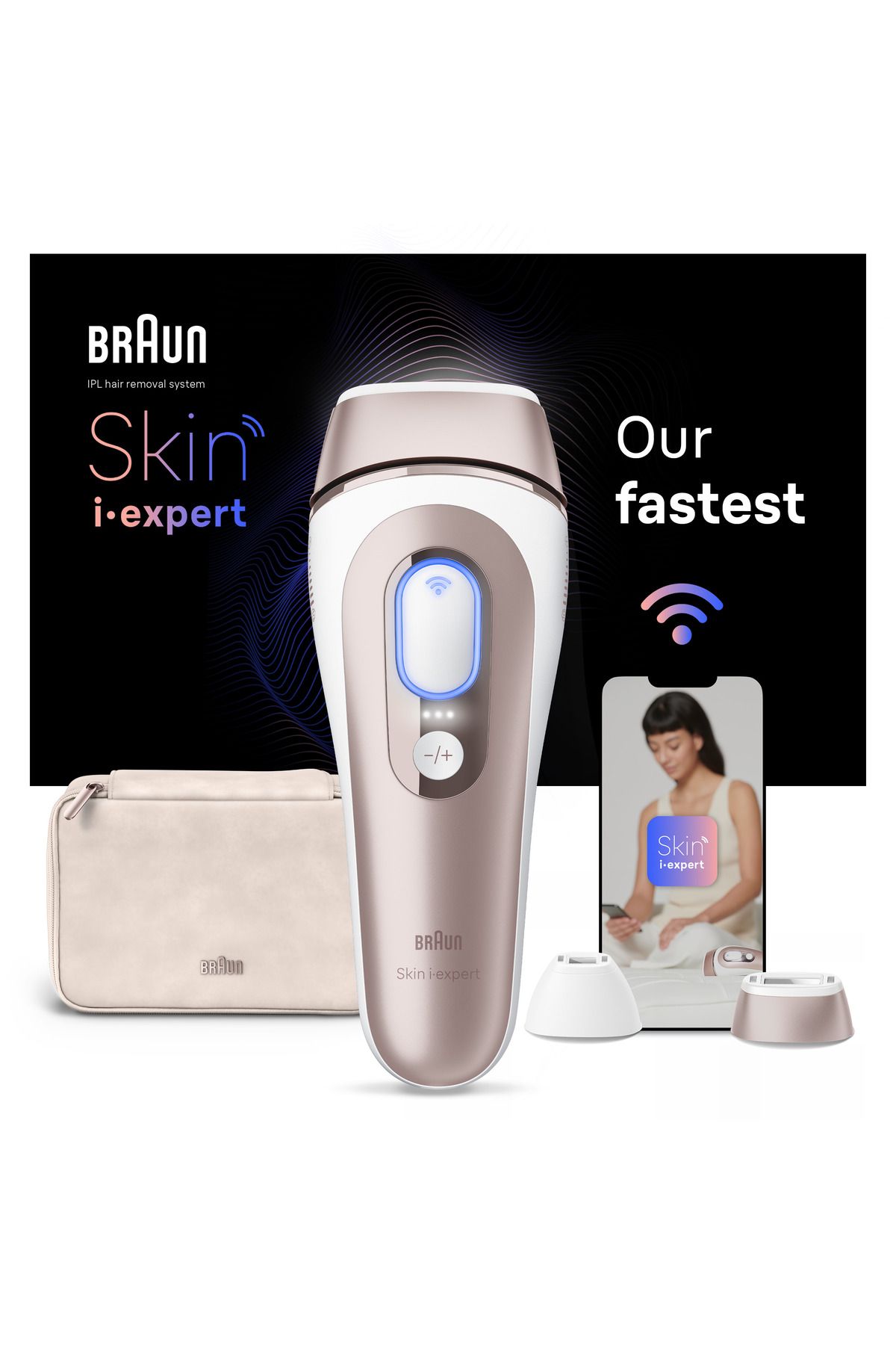 Braun IPL Skin i·expert, Evde Tüy Alma, Ücretsiz Uygulama, Çanta, Gillette Venus, 2 Başlık, PL7147