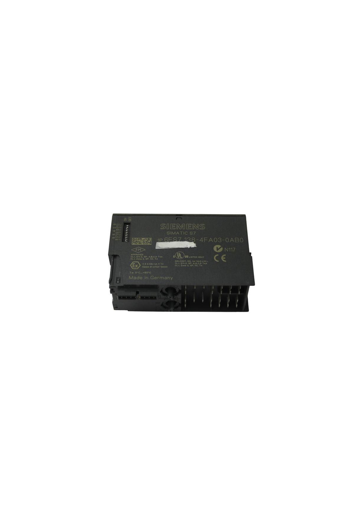 Siemens 6ES7138-4FA03-0AB0, 6ES7 138-4FA03-0AB0 SIMATIC ET200S  4/8 F-DI PROFISAFE, 24V DC SIEMENS