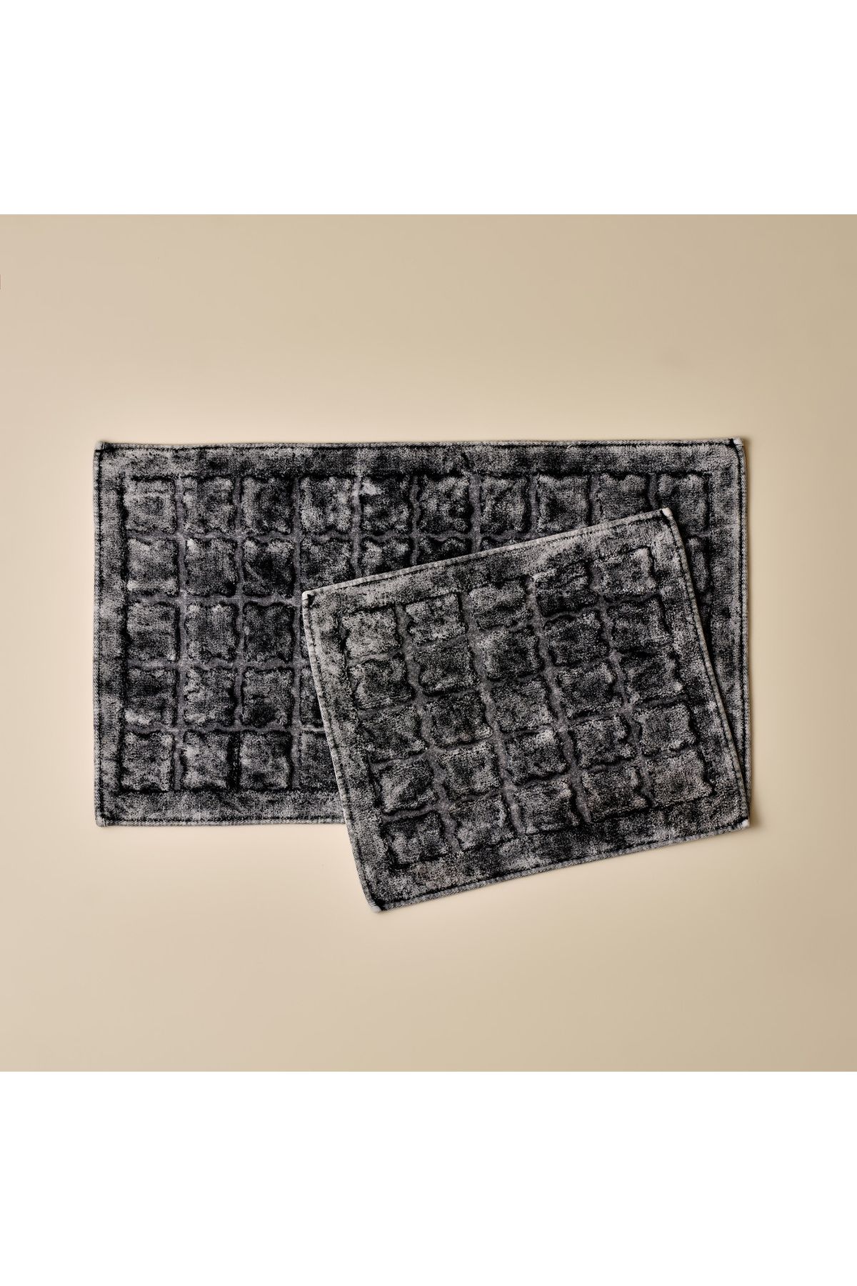 Bella Maison Perla Paspas Takımı Siyah (60x100 - 50x60 cm)