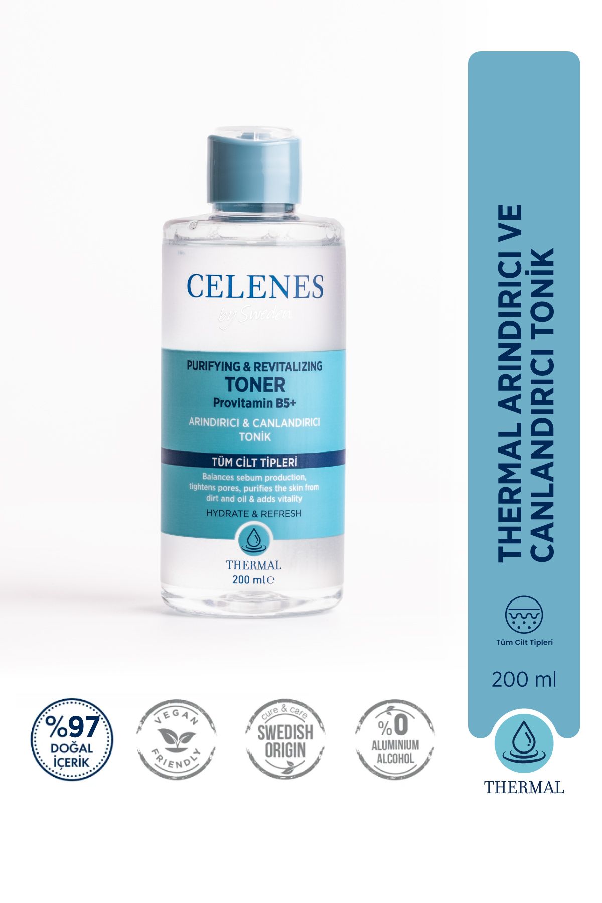 Celenes by Sweden Thermal Arındırıcı & Canlandırıcı Tonik 200 ml