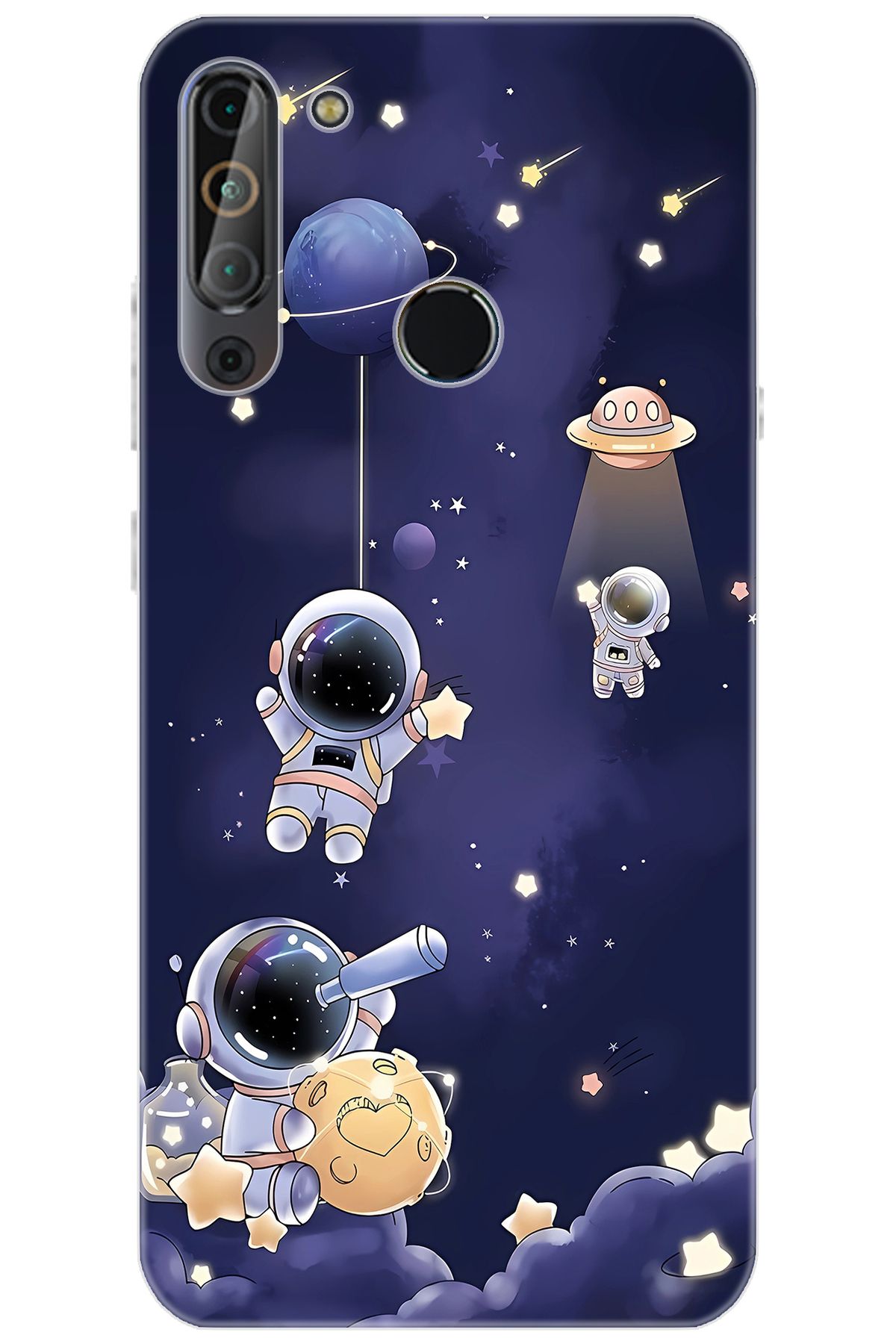 CASPER Via X20 Uyumlu Kılıf Desen Baskılı Silikon Astronot STK:630 VİA-X20