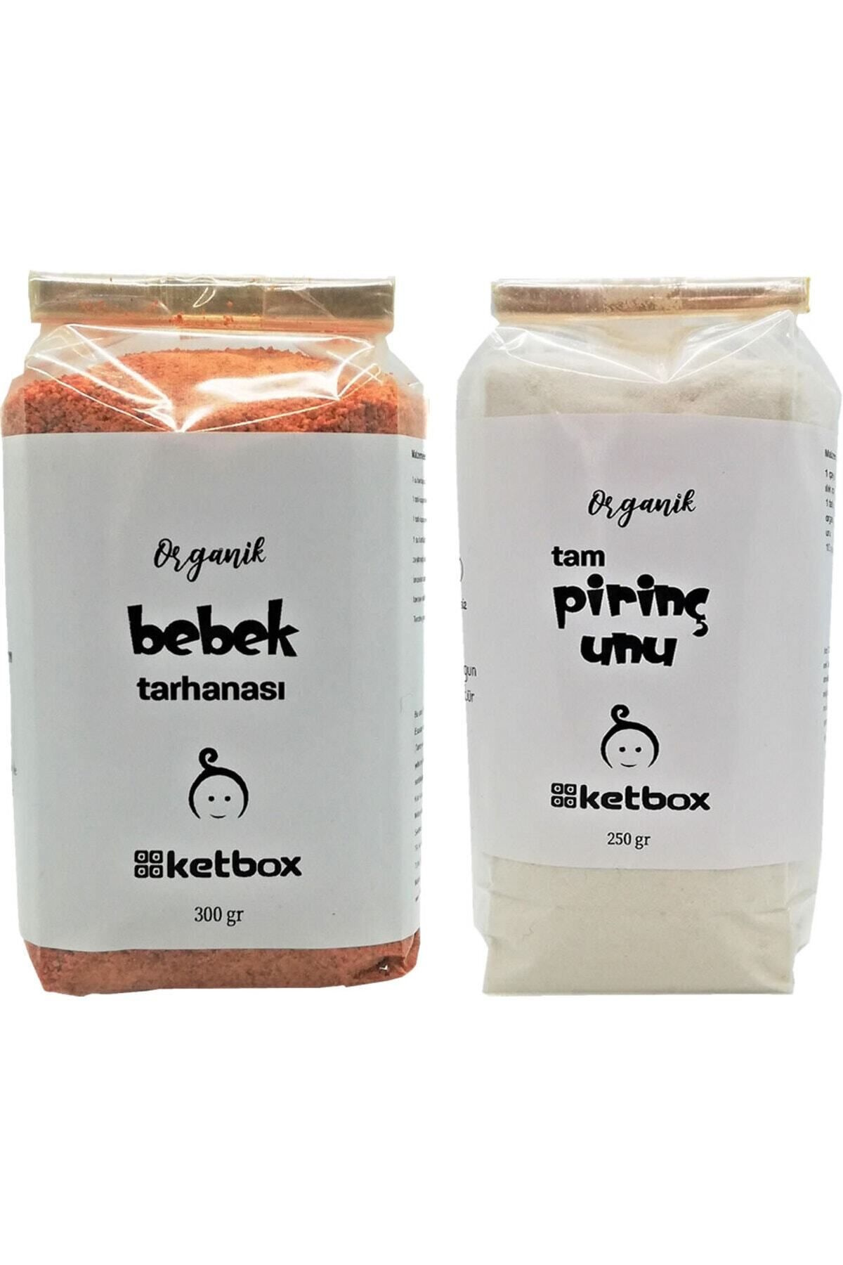 ketbox Organik Sertifikalı Bebek Tarhanası ve Tam Pirinç Unu Ek Gıda Seti + 6 Ay