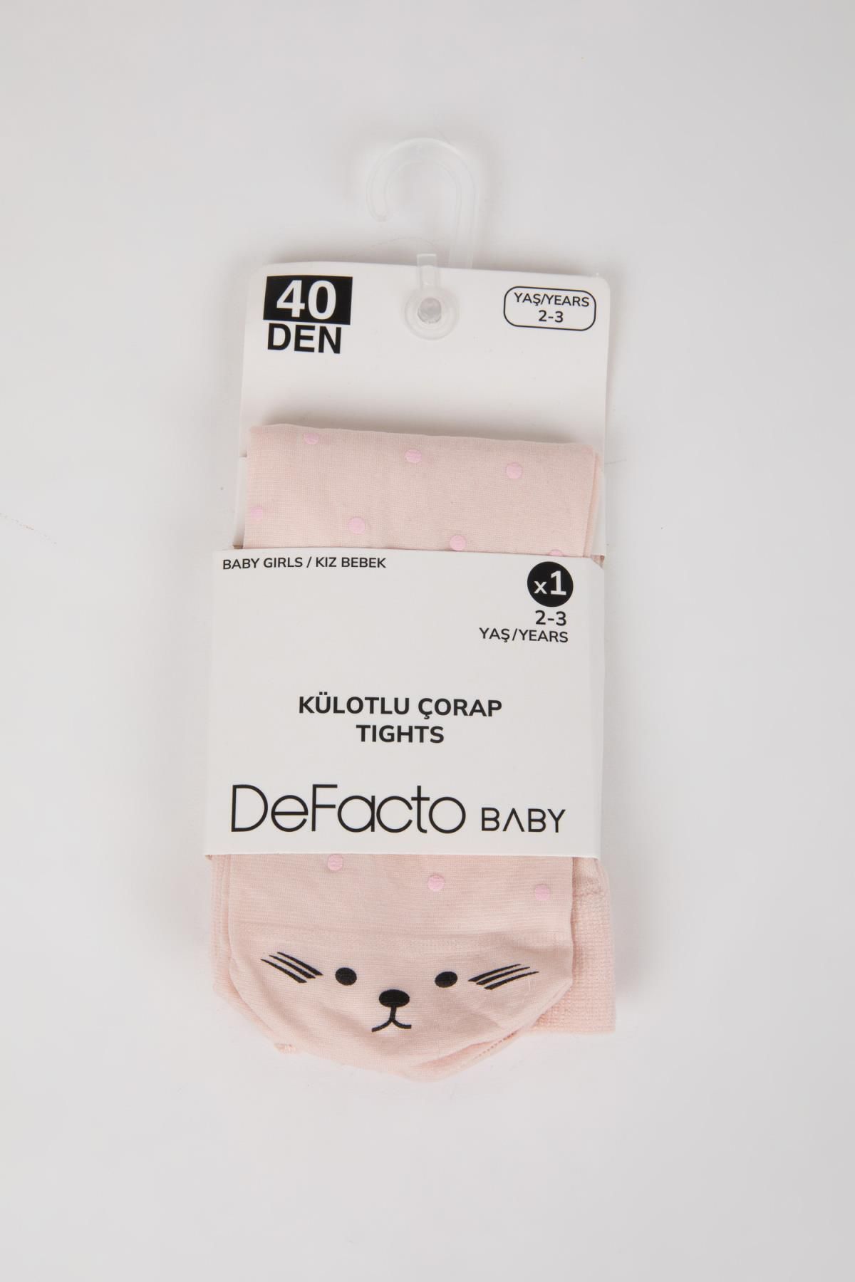 Defacto Kız Bebek Külotlu Çorap C9082A5NS