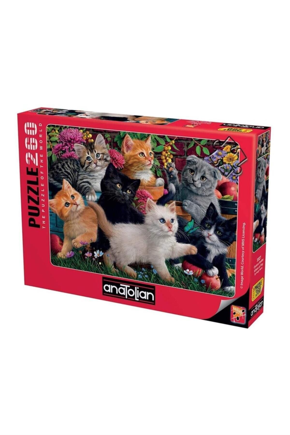 Anatolian Puzzle Oyuncu Kediler / 260 Parçalık Puzzle, Kod:3327