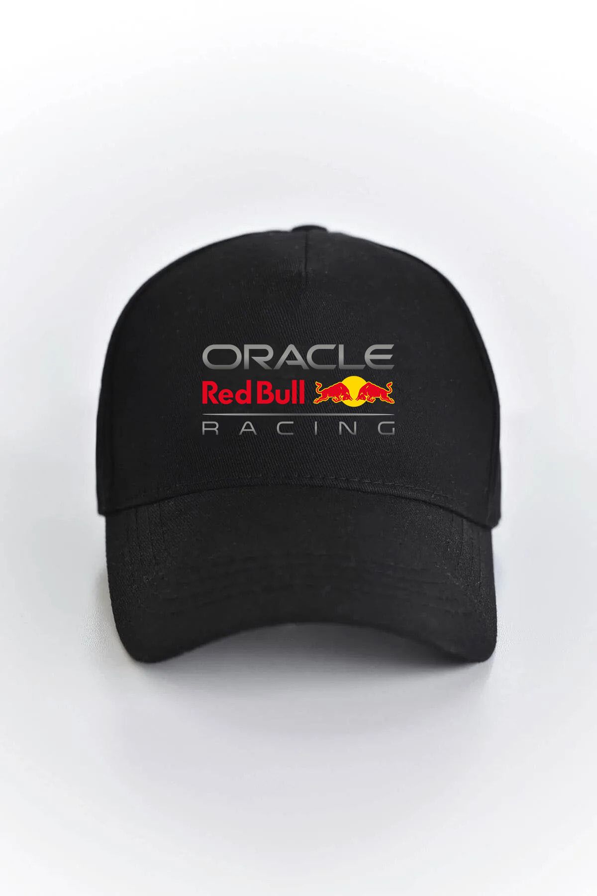 LEIVOR F1 REDBULL Racing baskılı Unisex Siyah çıt çıtlı şapka