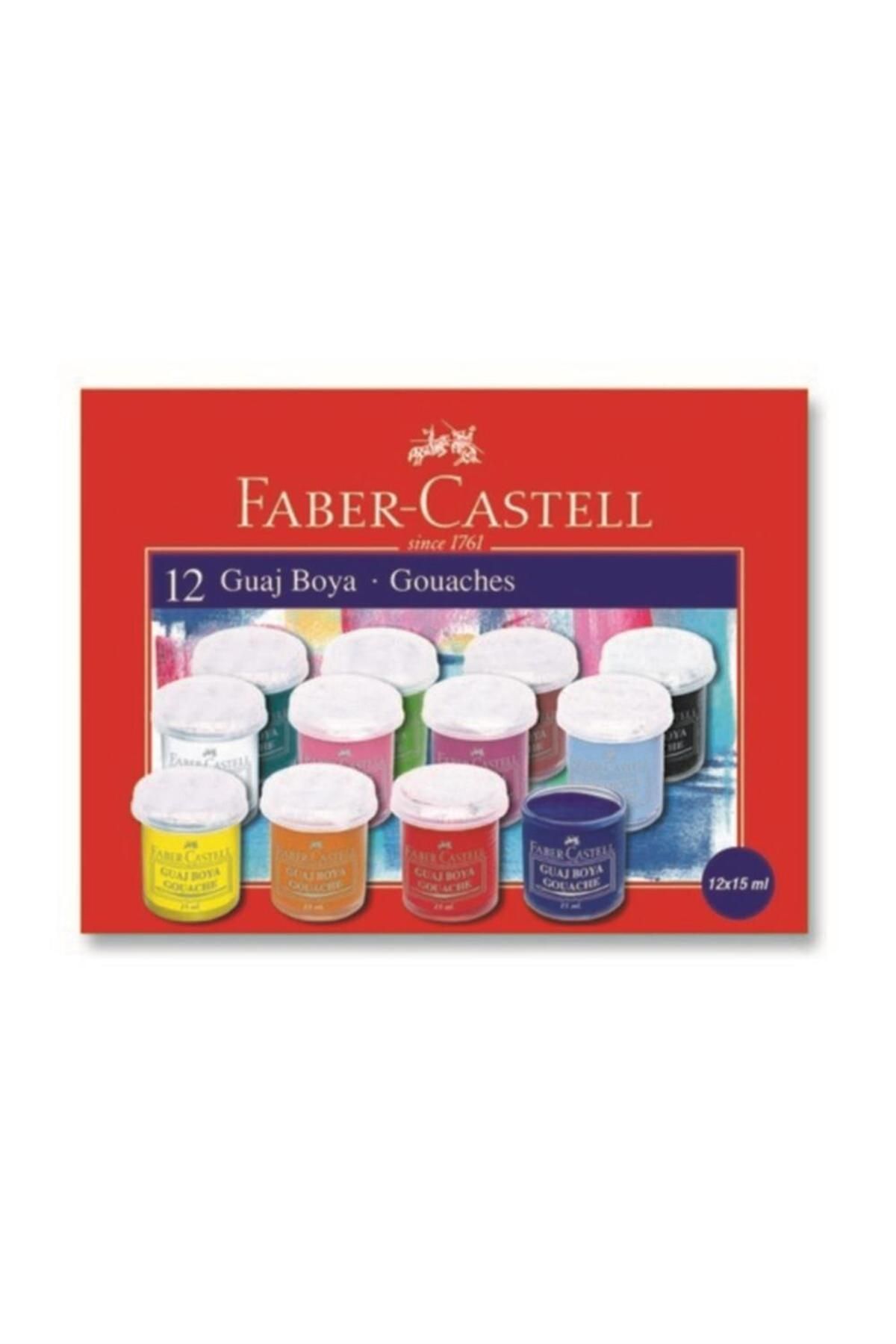 Faber Castell Faber 12 Renk Guaj Boya Şişe 160401