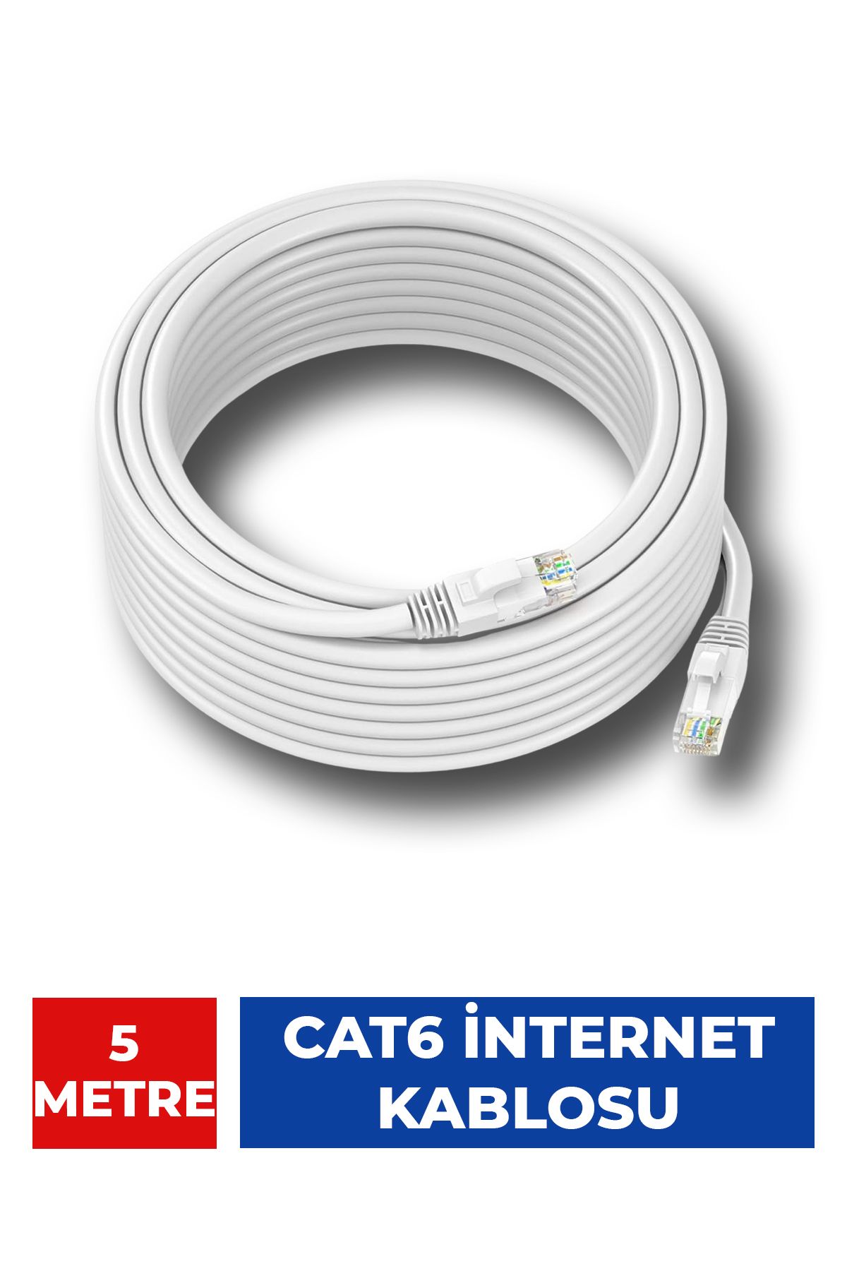 Kayabal Cat6 Lan İnternet Data Kablosu (ethernet Modem Rj45 Uçlu Jacklı Network Adsl)