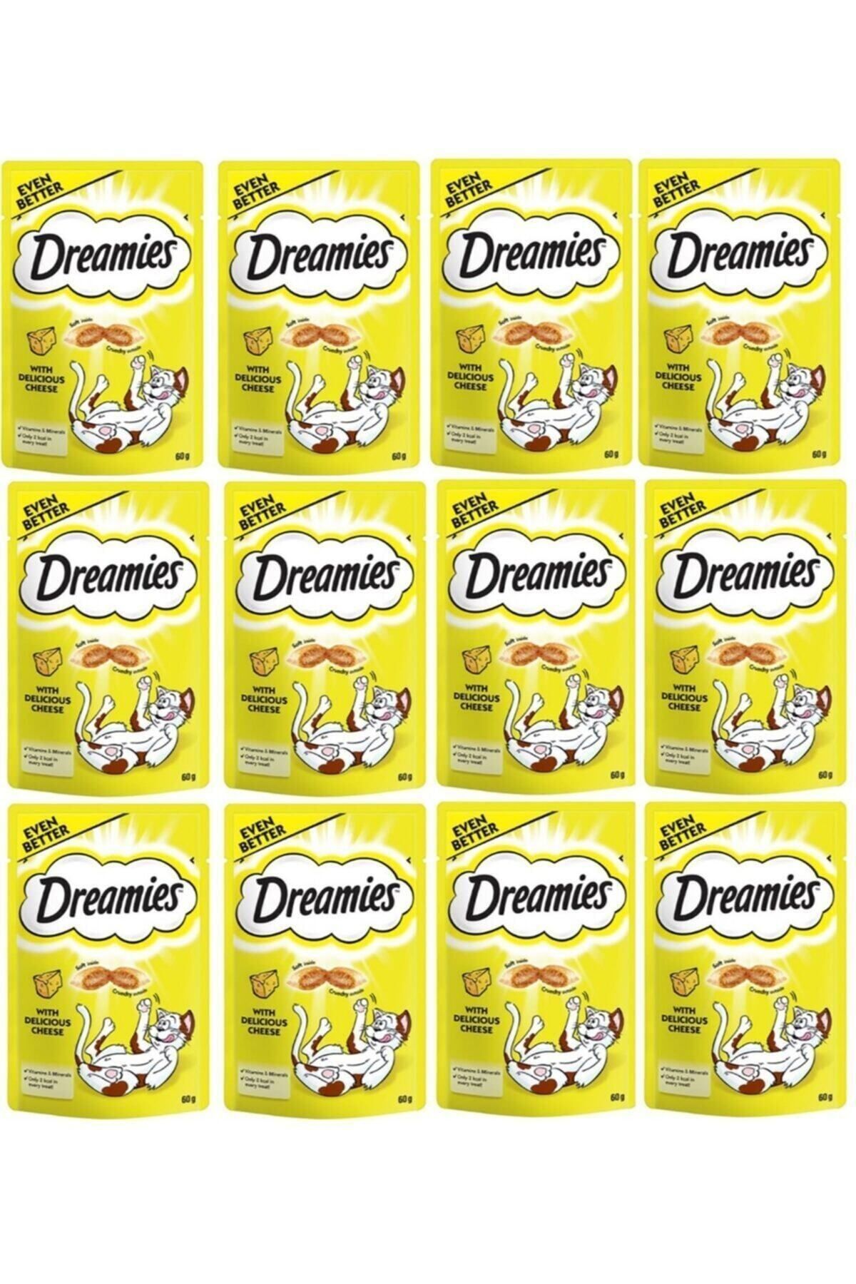 Dreamies Cheese Peynirli Kedi Ödül Maması 60 g  X 12 Adet