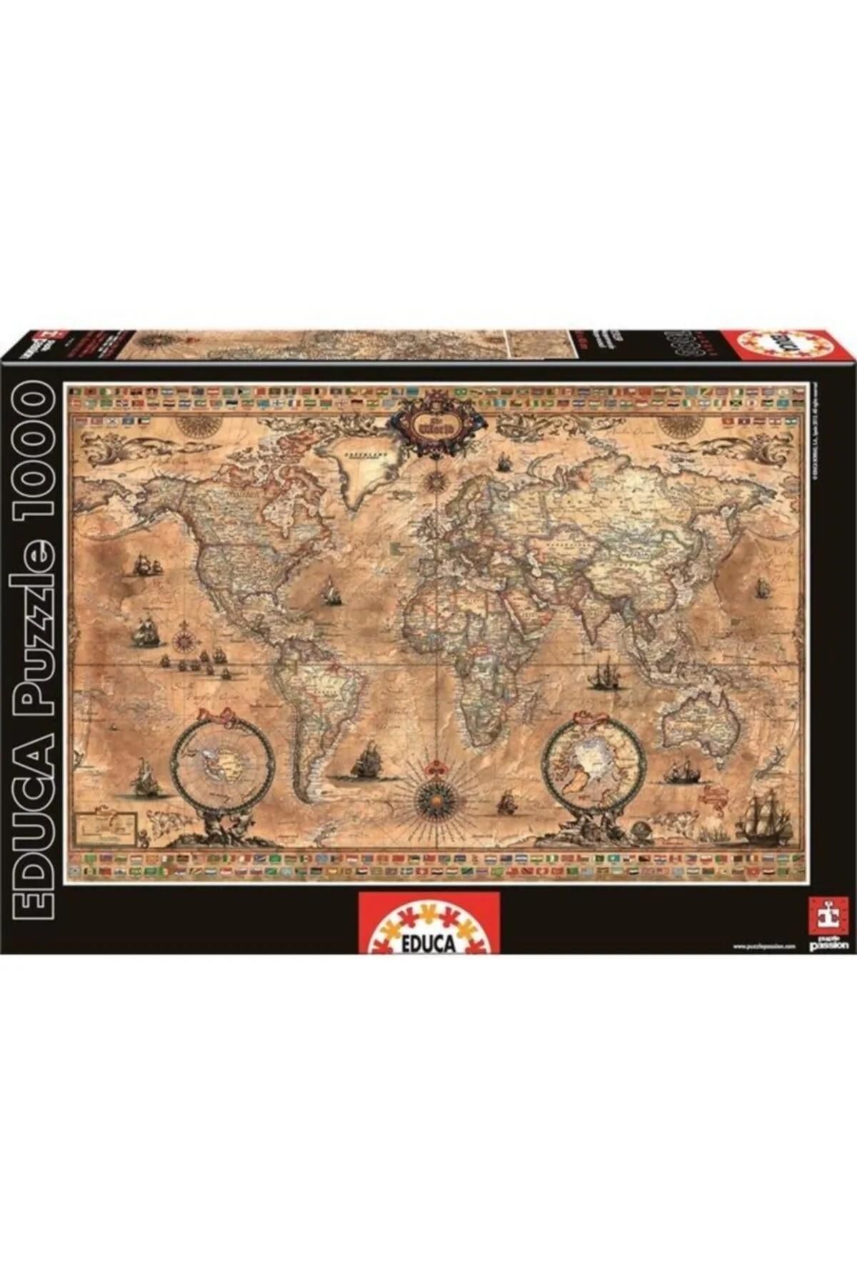 EDUCA -puz.1000 Antique World Map 15, N/a