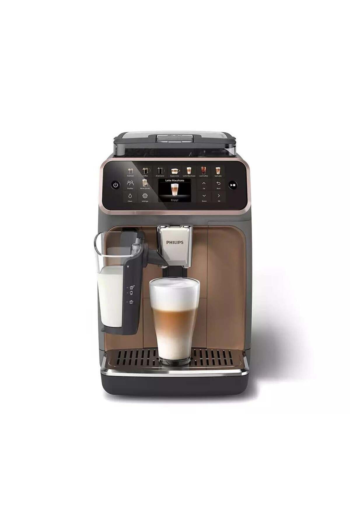 Philips LatteGo Tam Otomatik Espresso Makinesi, 20 Sıcak ve Soğuk İçecek, Silent Brew, EP5544/80