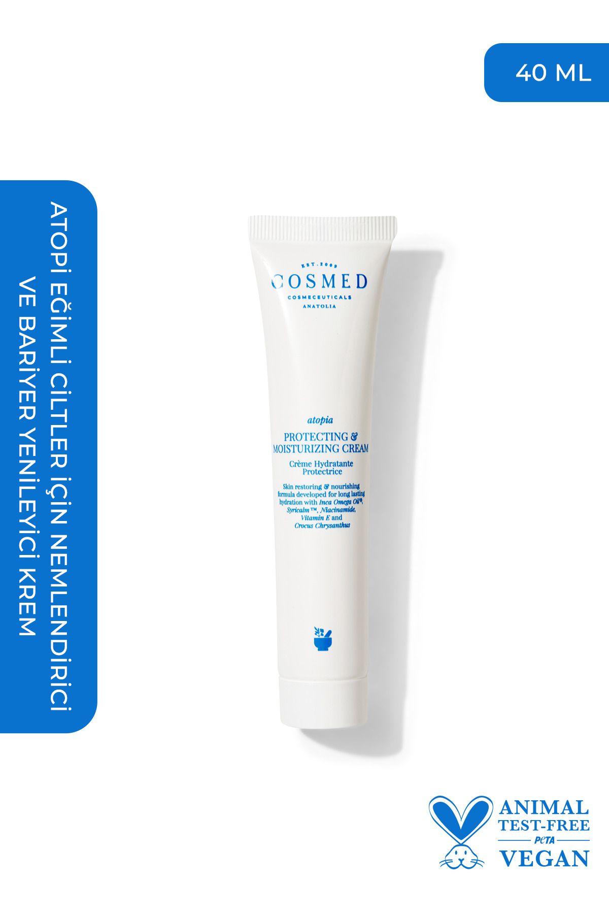 COSMED Atopia Protecting & Moisturizing Cream - Kuru, Çok Kuru Ve Atopik Eğilimli Ciltler Için Nemlendirici