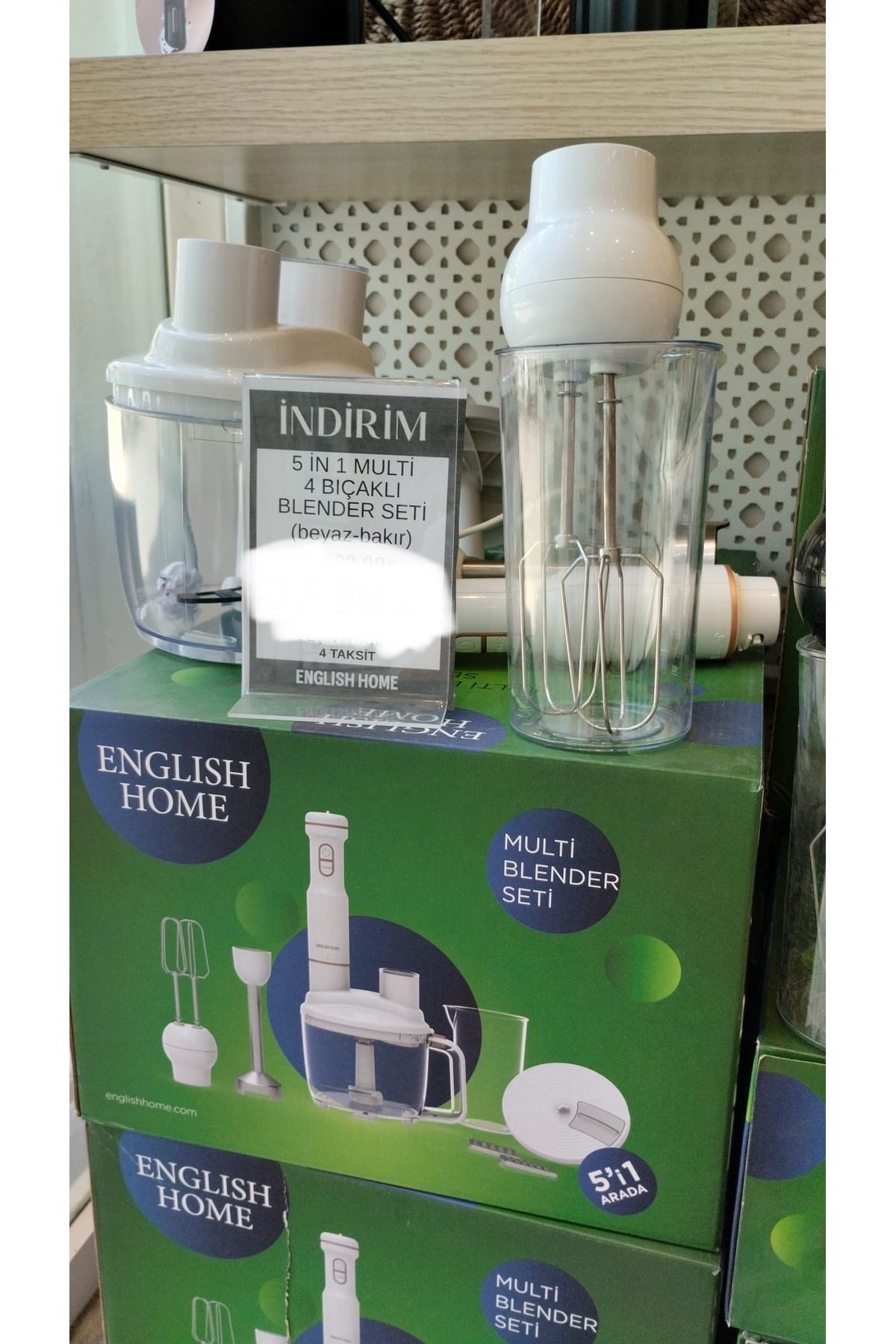 English Home Blender Seti Beyaz