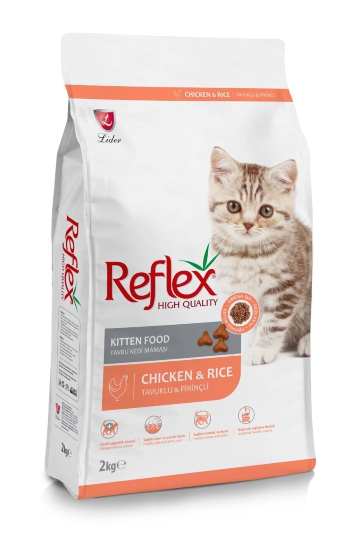 Reflex Kitten Tavuklu ve Pirinçli Yavru Kedi Maması 2 Kg